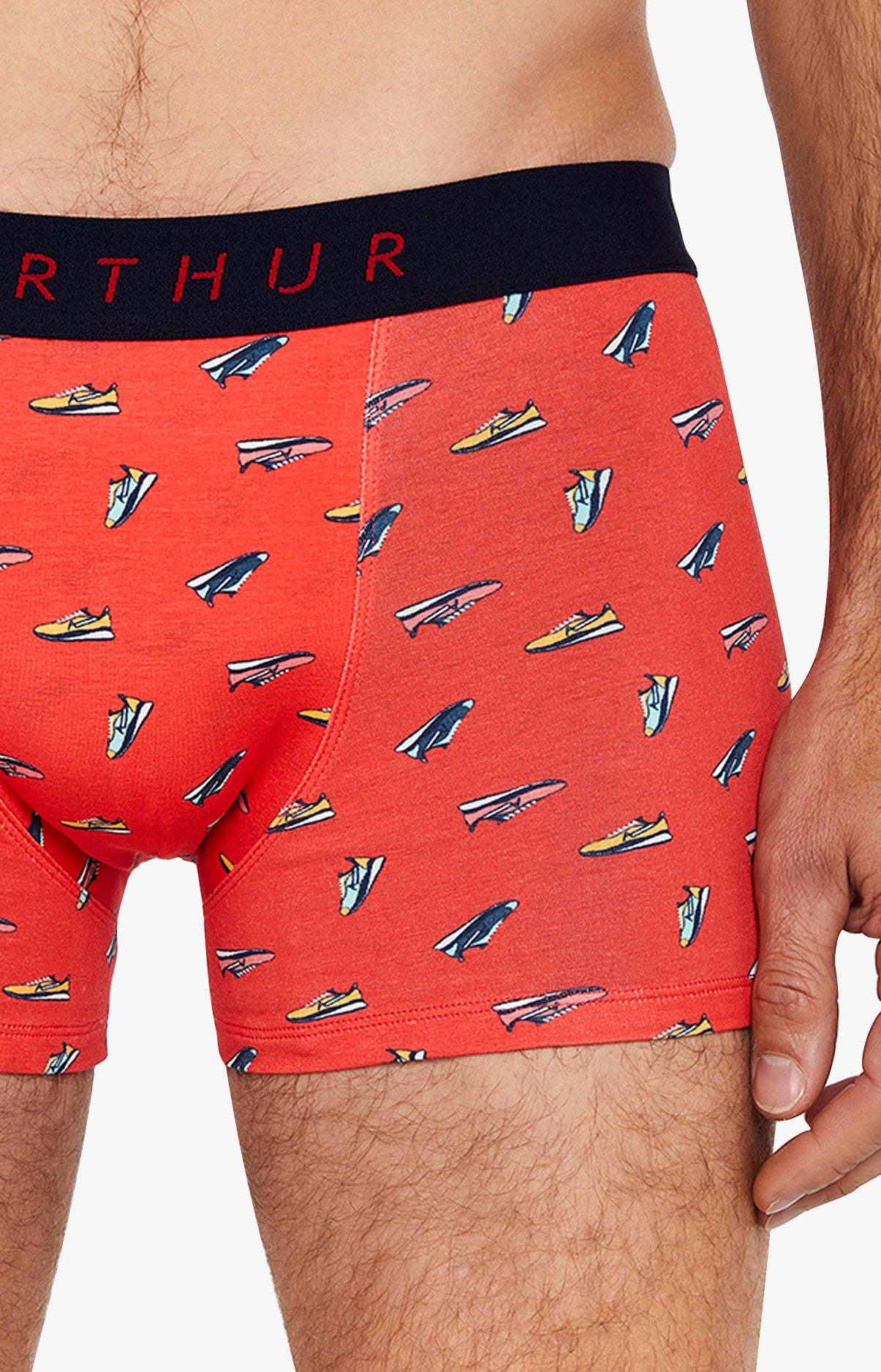 Boxer Homme Sneakers Rouge 7