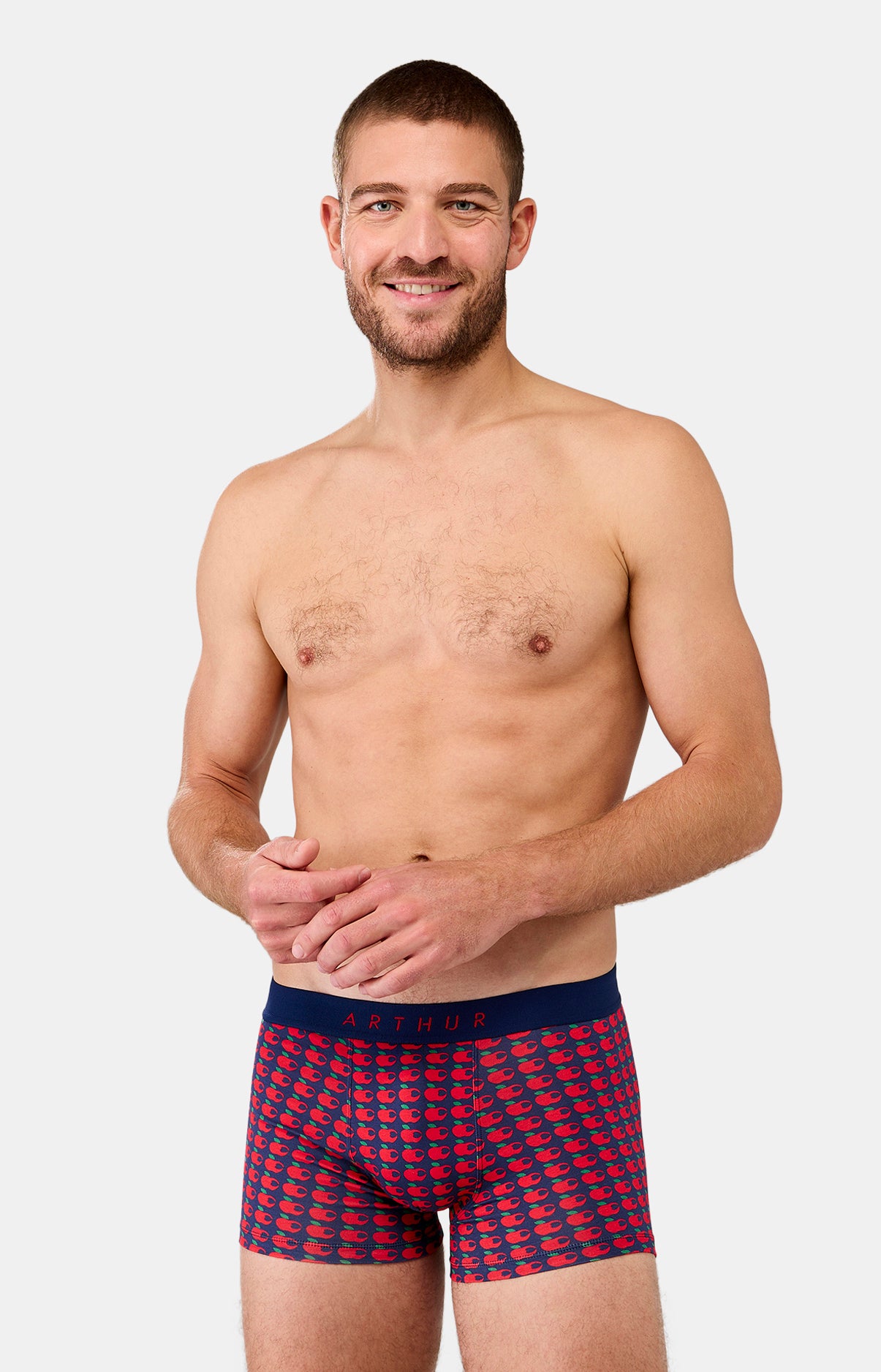Boxer Homme St Valentin Rouge et Marine 1