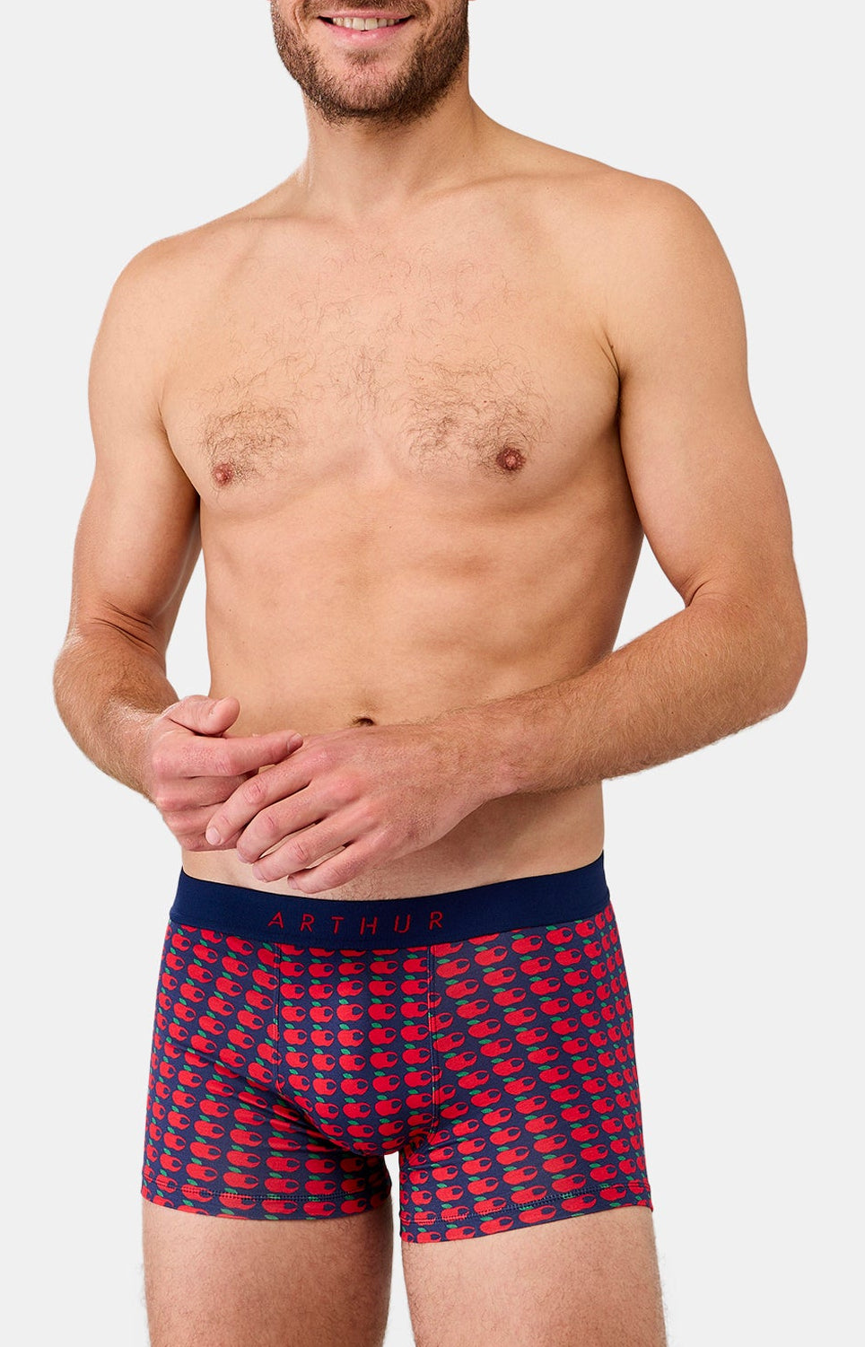 Boxer Homme St Valentin Rouge et Marine 1