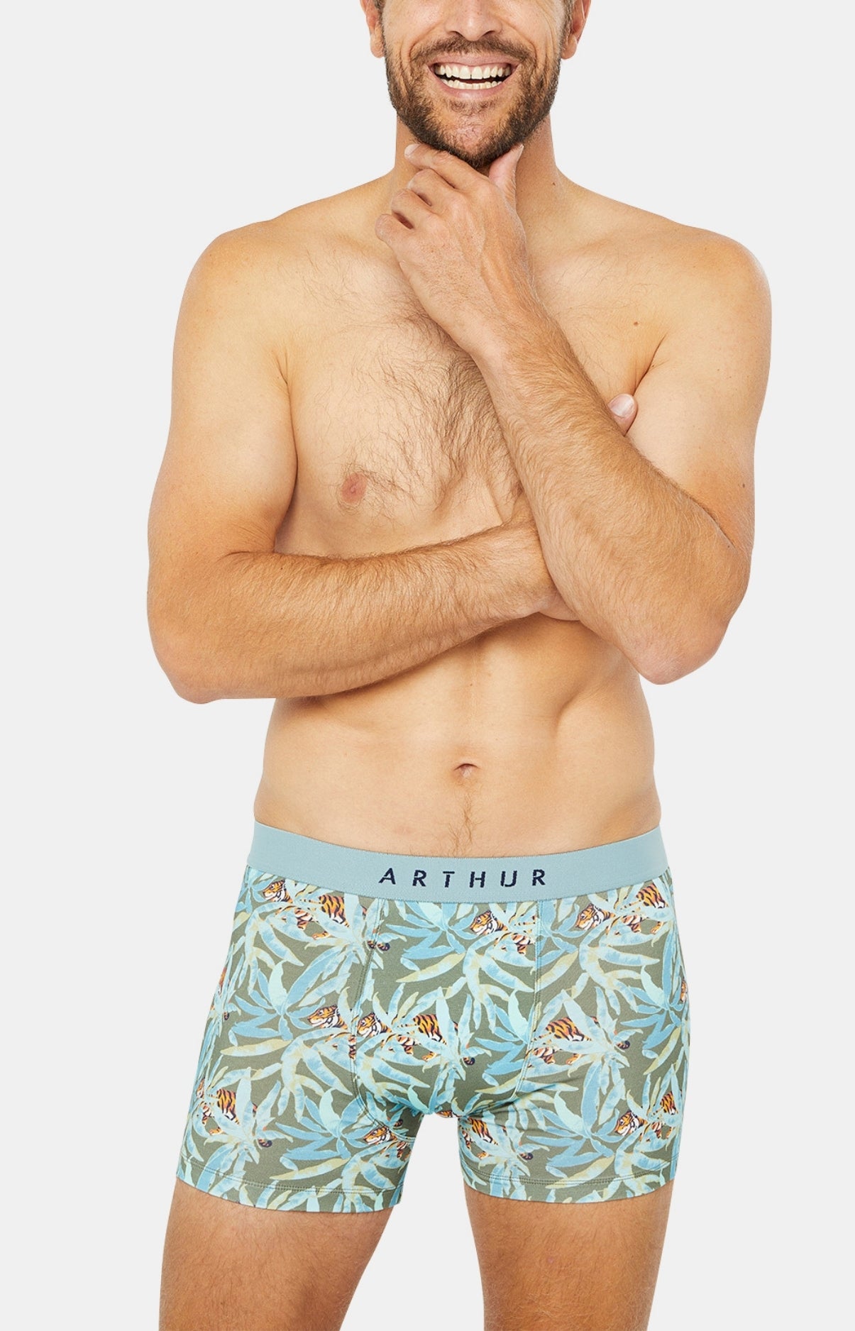 Boxer Homme Tigre Vert 5