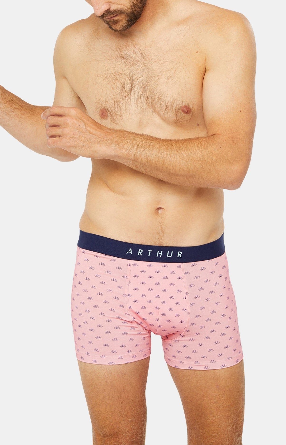 Boxer Homme Petit Vélo Rose 1