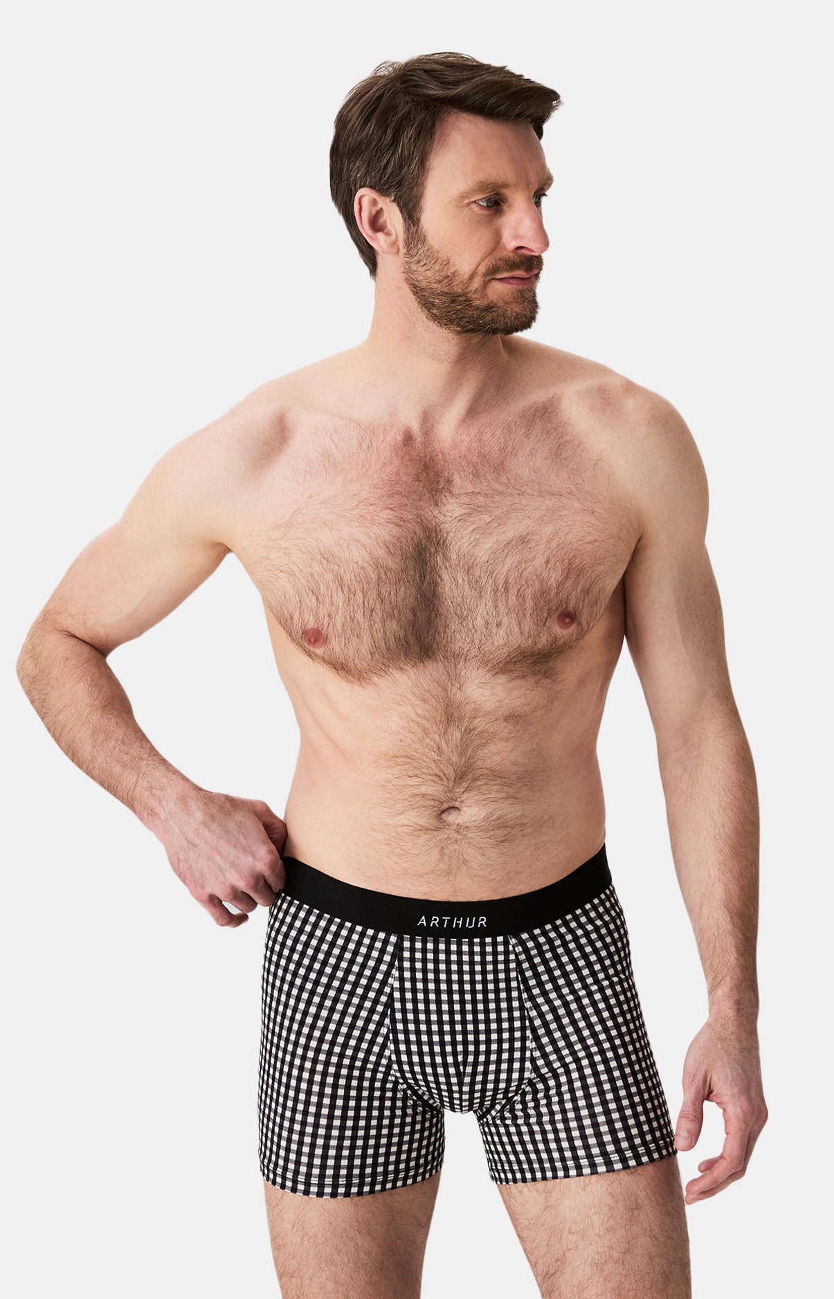 Boxers homme Vichy NOIR 4