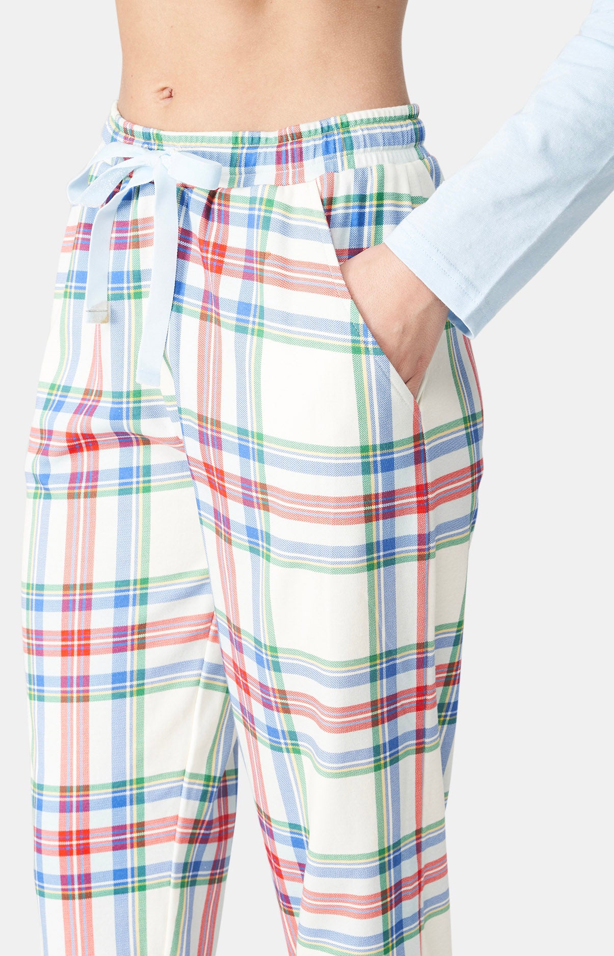 Pyjama long Femme Thé lit ski Blanc et Ivoire 6