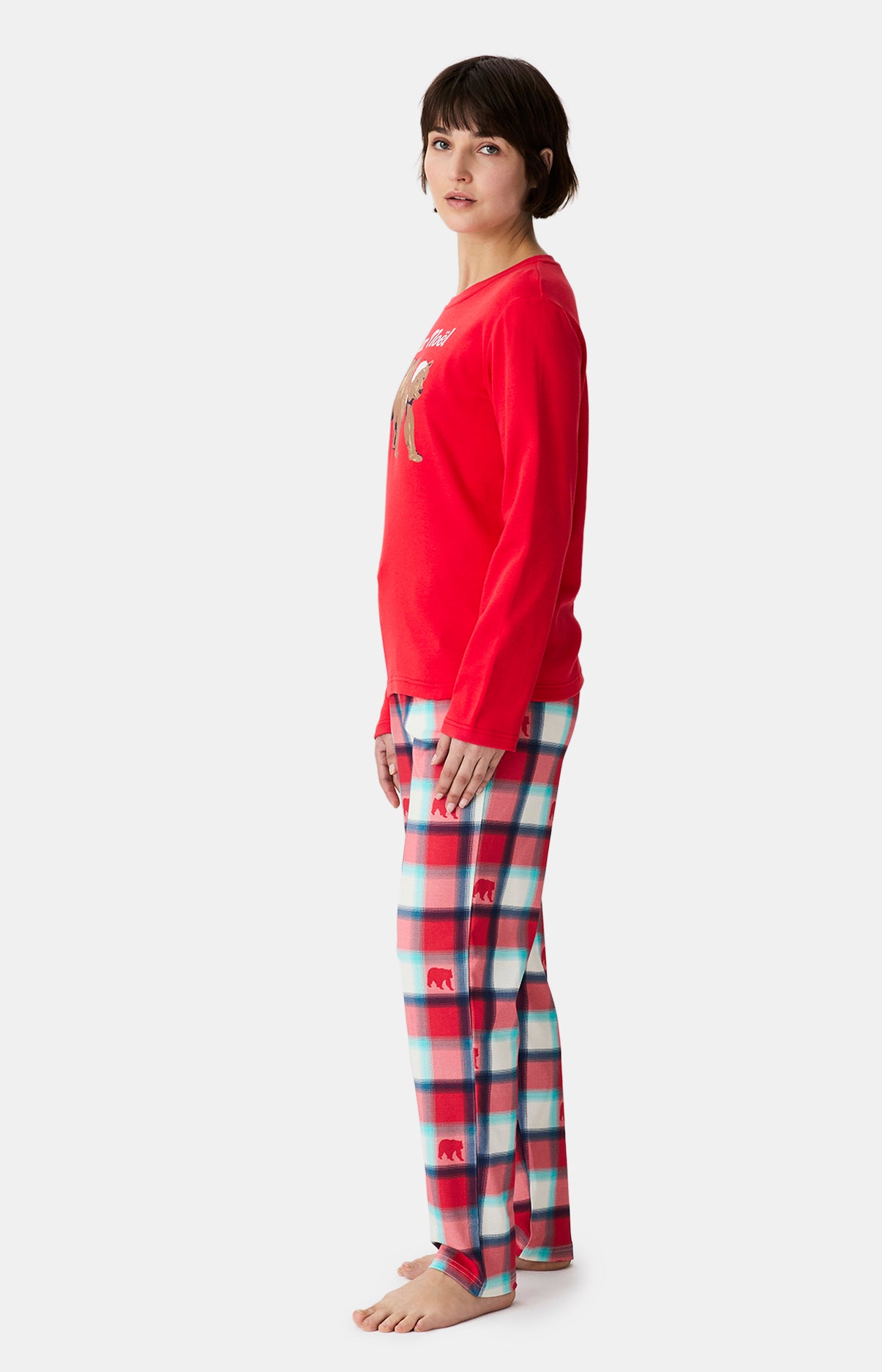 Pyjamas Femme Bear Noël ROUGE 4