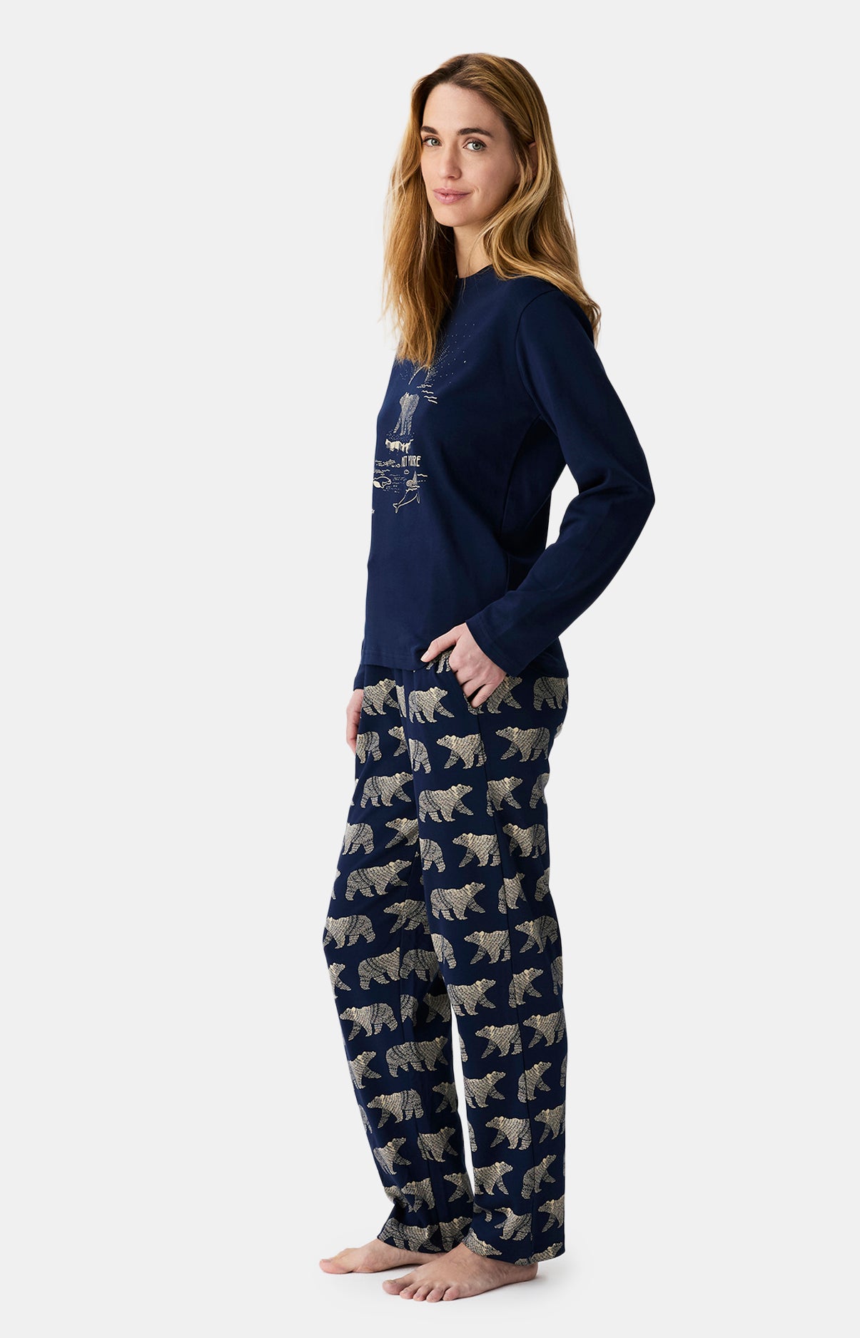 Pyjamas Femme Nuit Polaire MARINE 5