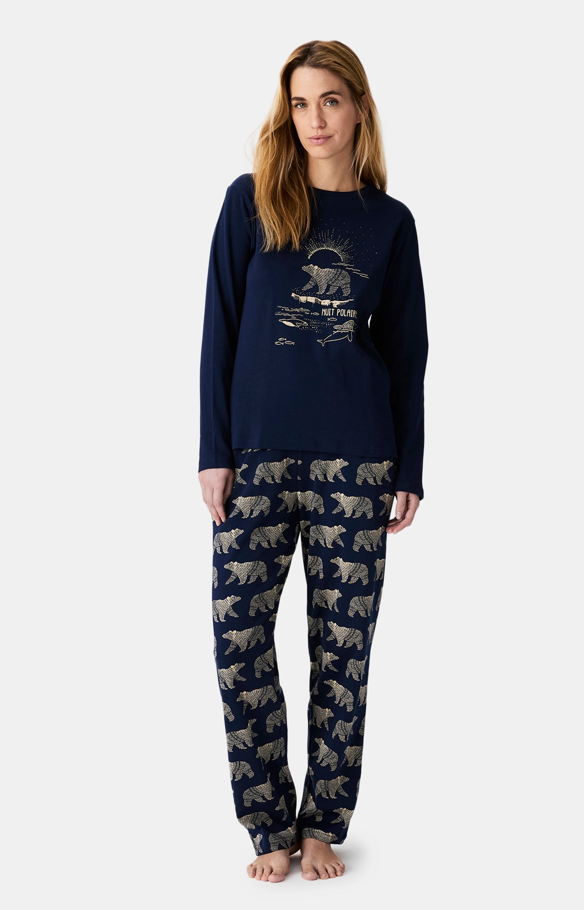 Pyjamas Femme Nuit Polaire MARINE 4