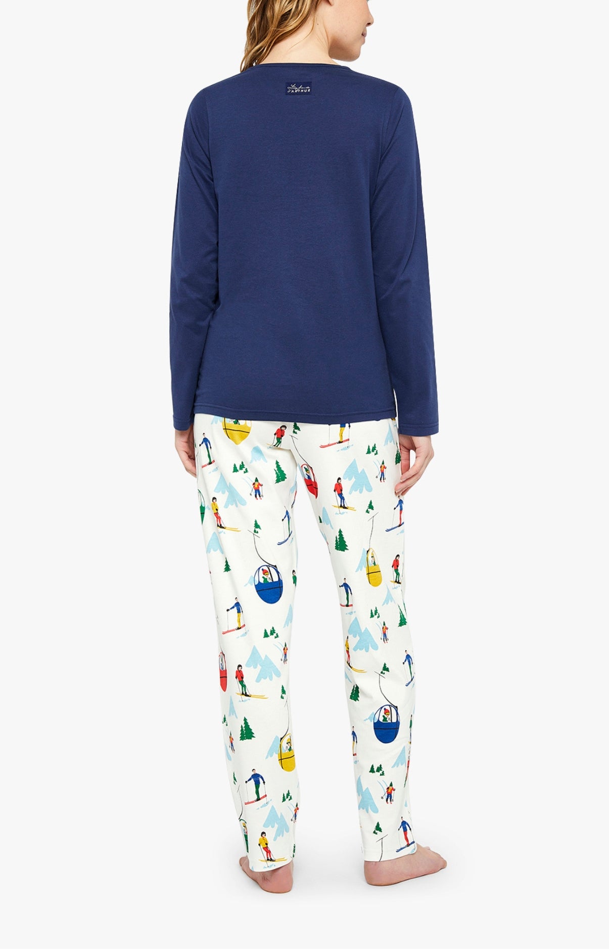Pyjama long Femme Mont Pyjama Blanc et Ivoire 5