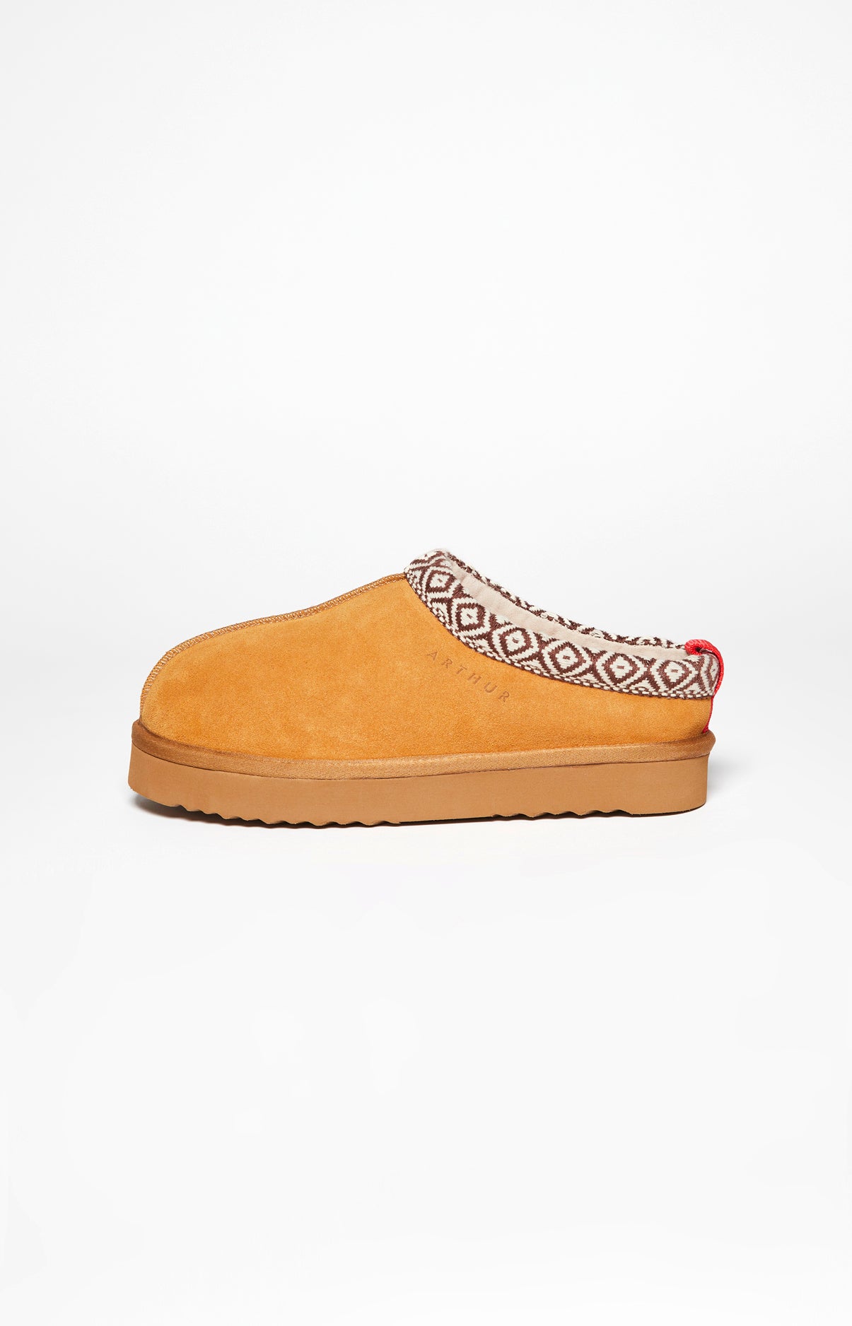 Chaussons Femme Laine Beige et Marron 2