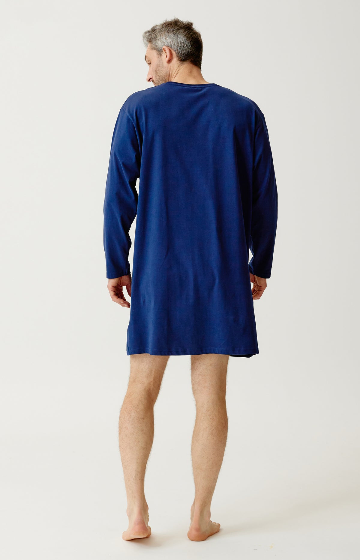 Maxi Tee-Shirt en jersey de coton épais Homme Léon marine 5