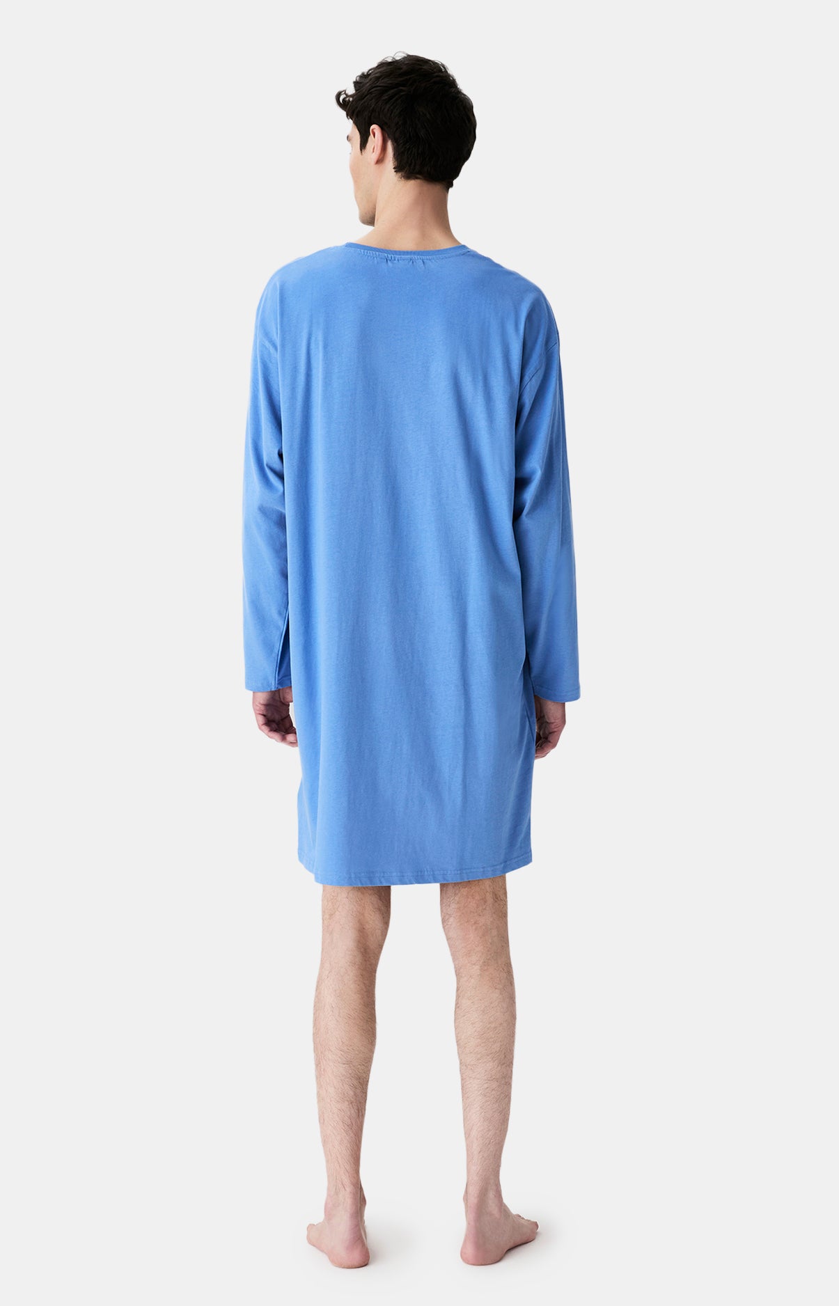 Chemises de nuit Homme Shirt Noël en altitude BLEU 6