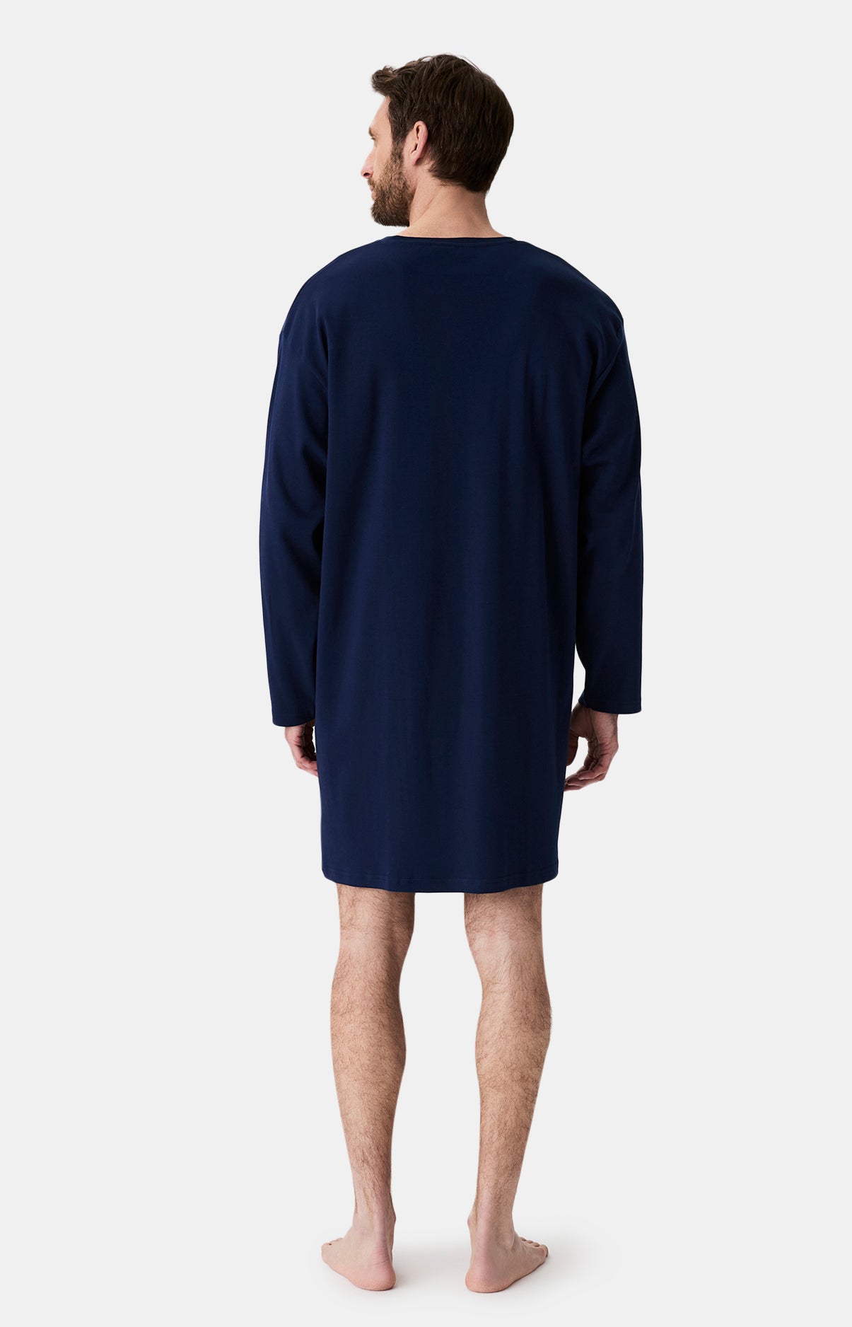 Chemises de nuit Homme Shirt Nuit Polaire MARINE 6