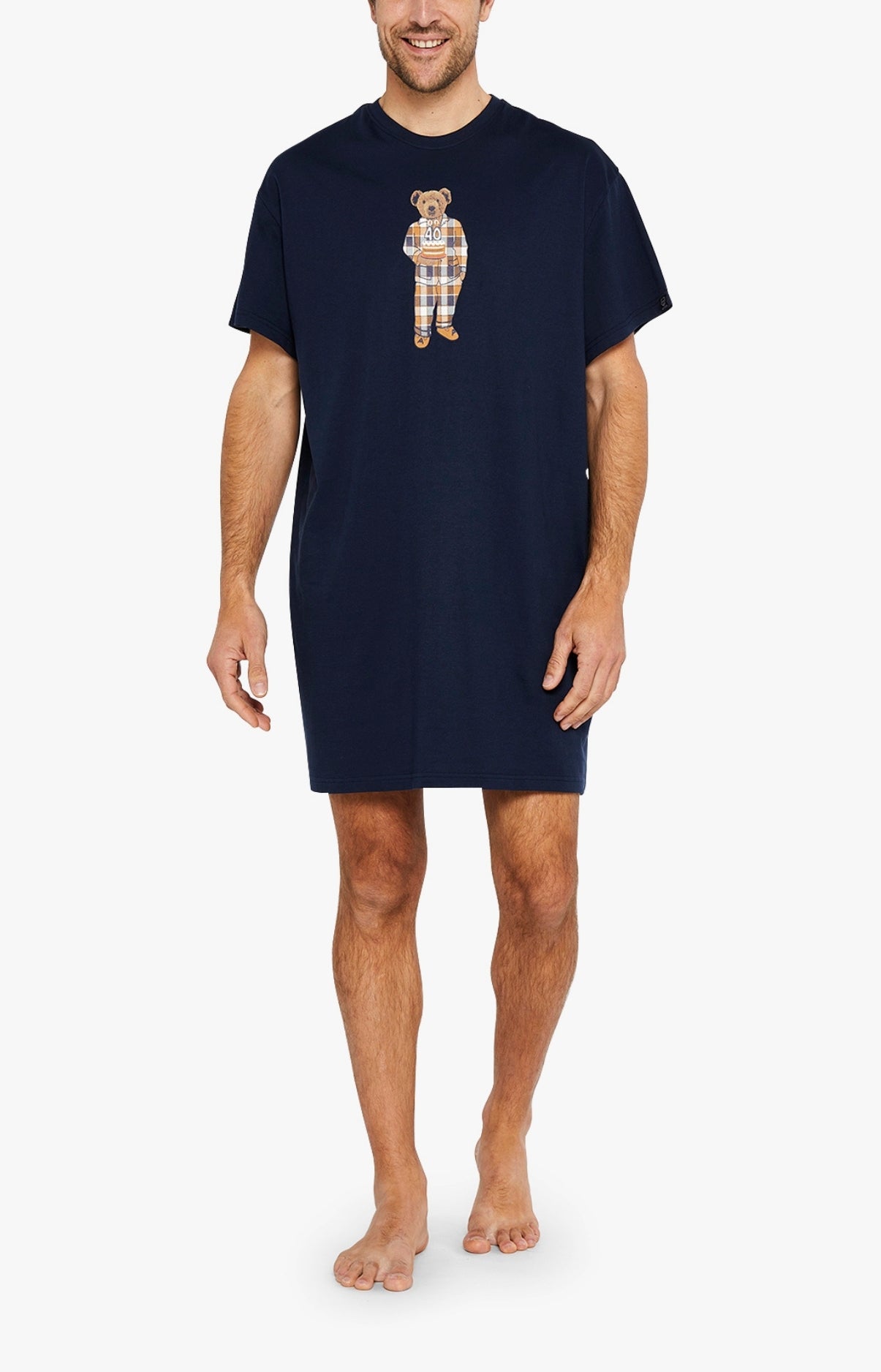 Maxi Tee-shirt Homme Happy 40 Marine 1