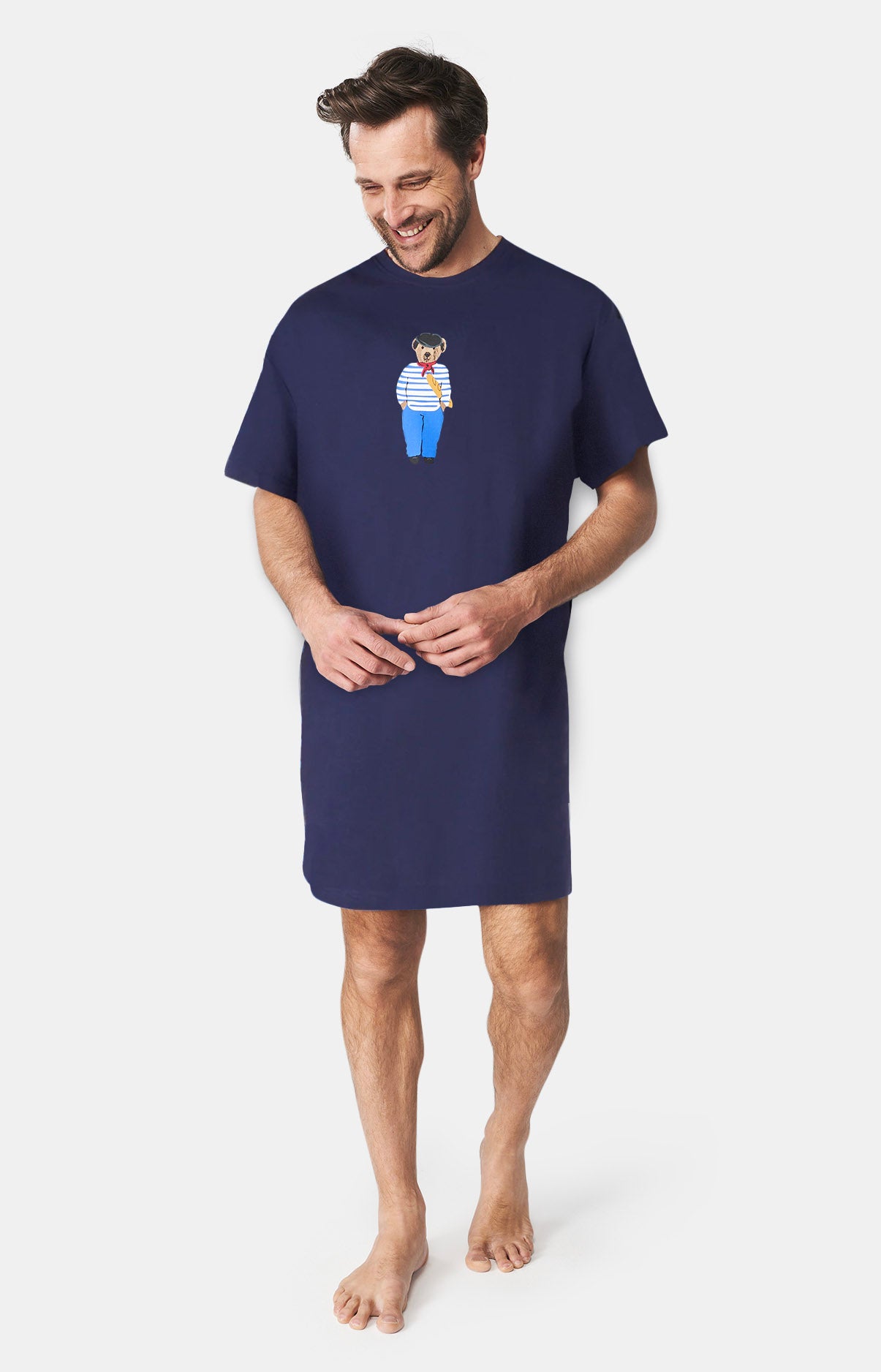 Maxi Tee-shirt Homme Teddy In Paris Marine 1