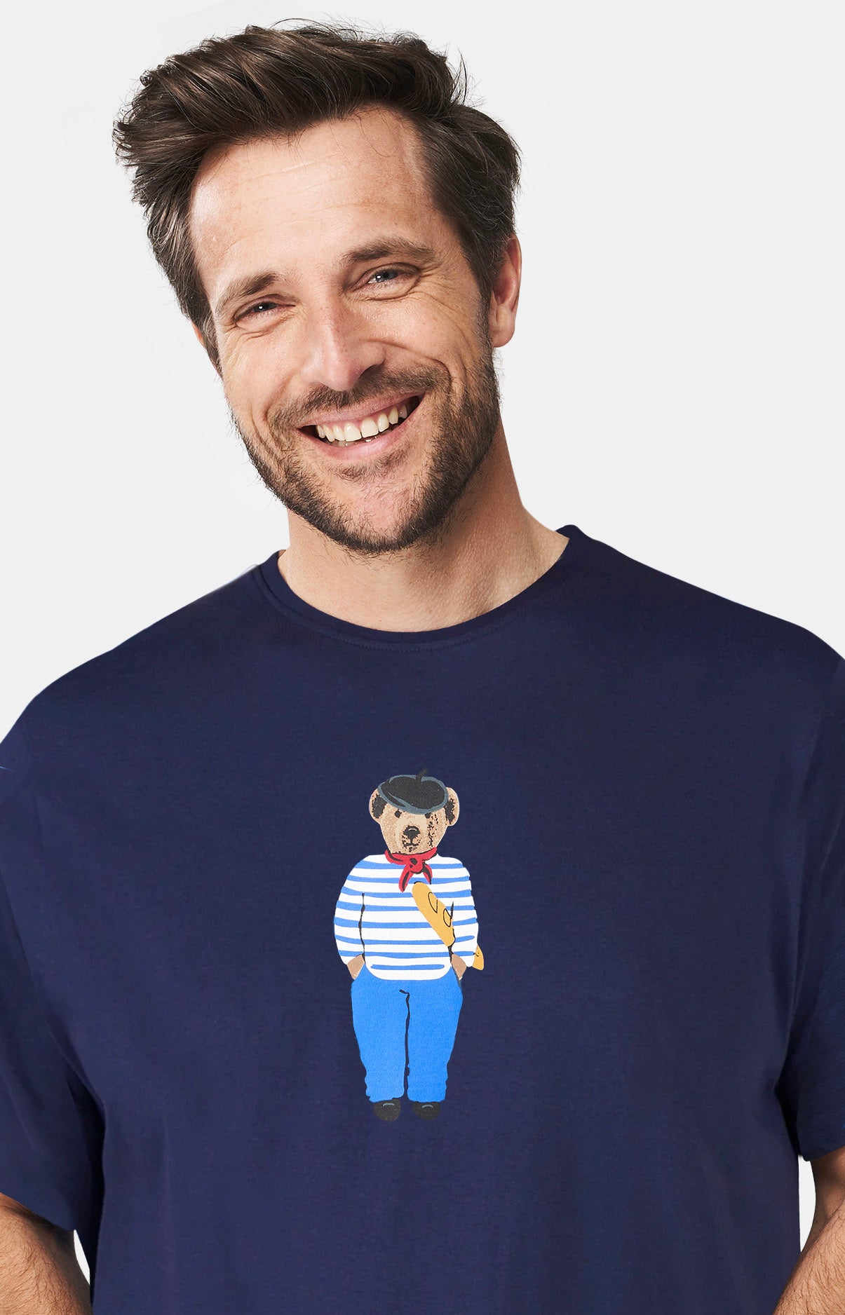 Maxi Tee-shirt Homme Teddy In Paris Marine 2