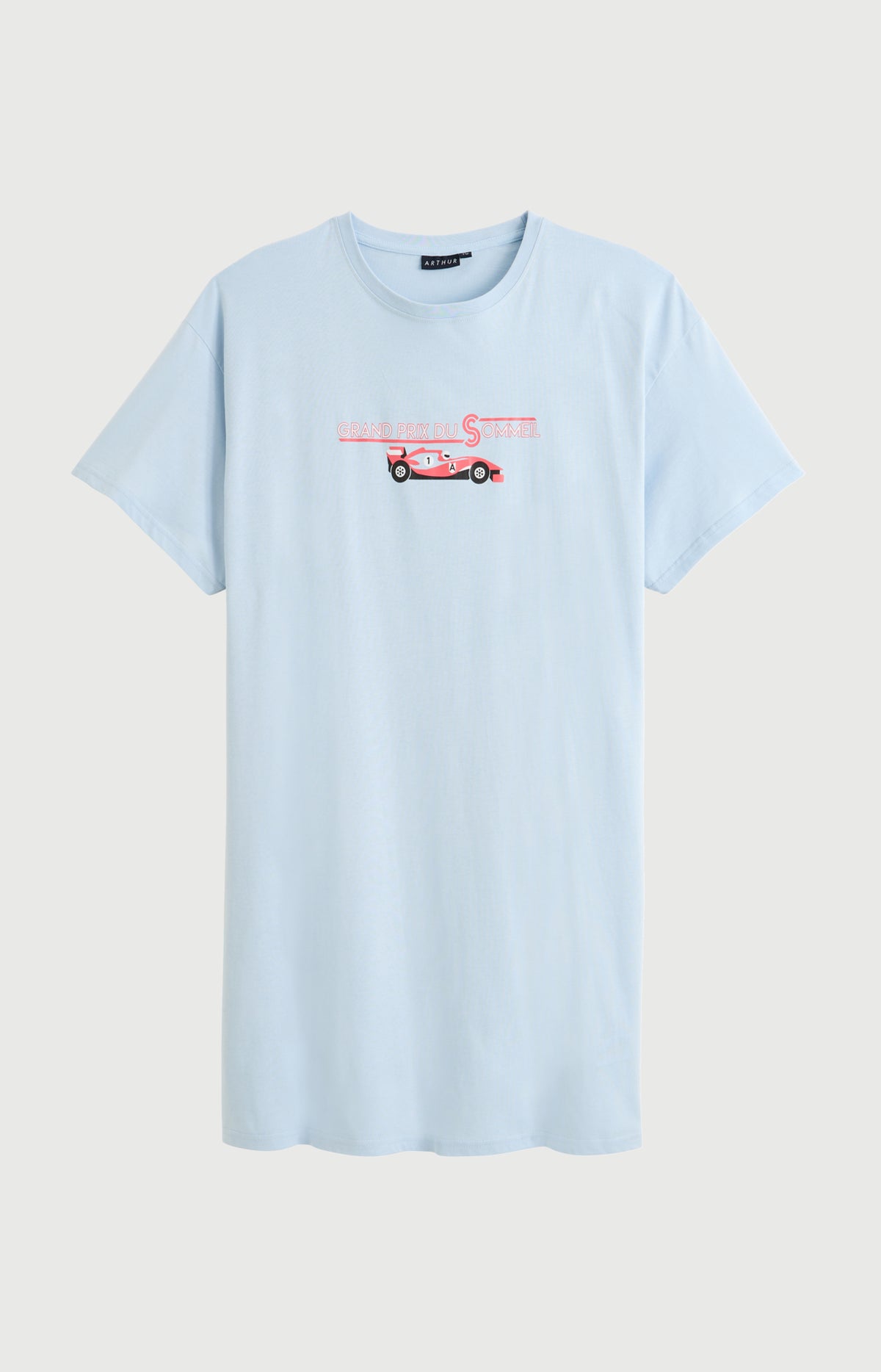 Chemise de nuit Homme Le Grand Prix du Sommeil Manches courtes Imprimé voiture formule 1 3