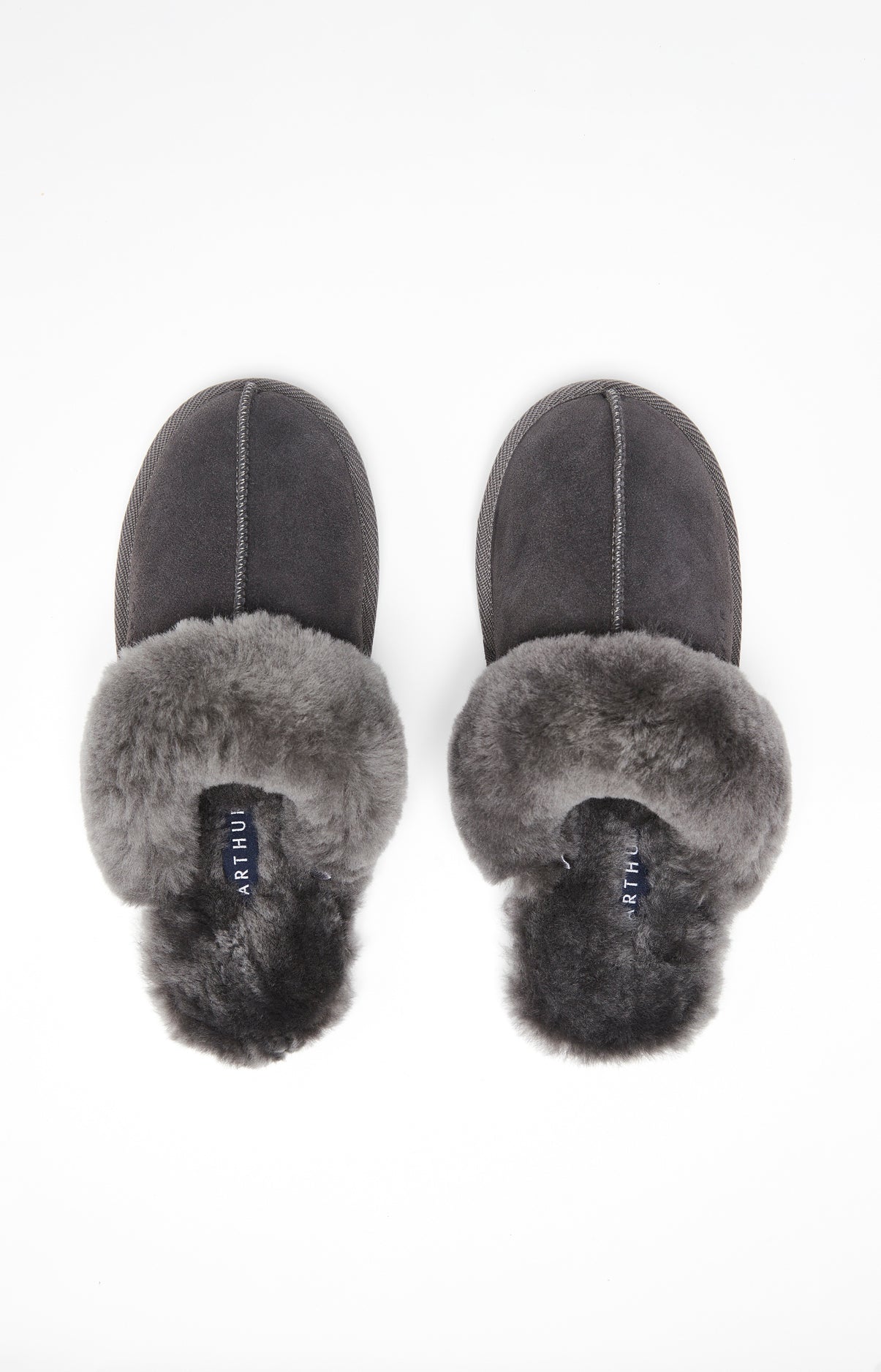 Mules Femme Laine Gris 3