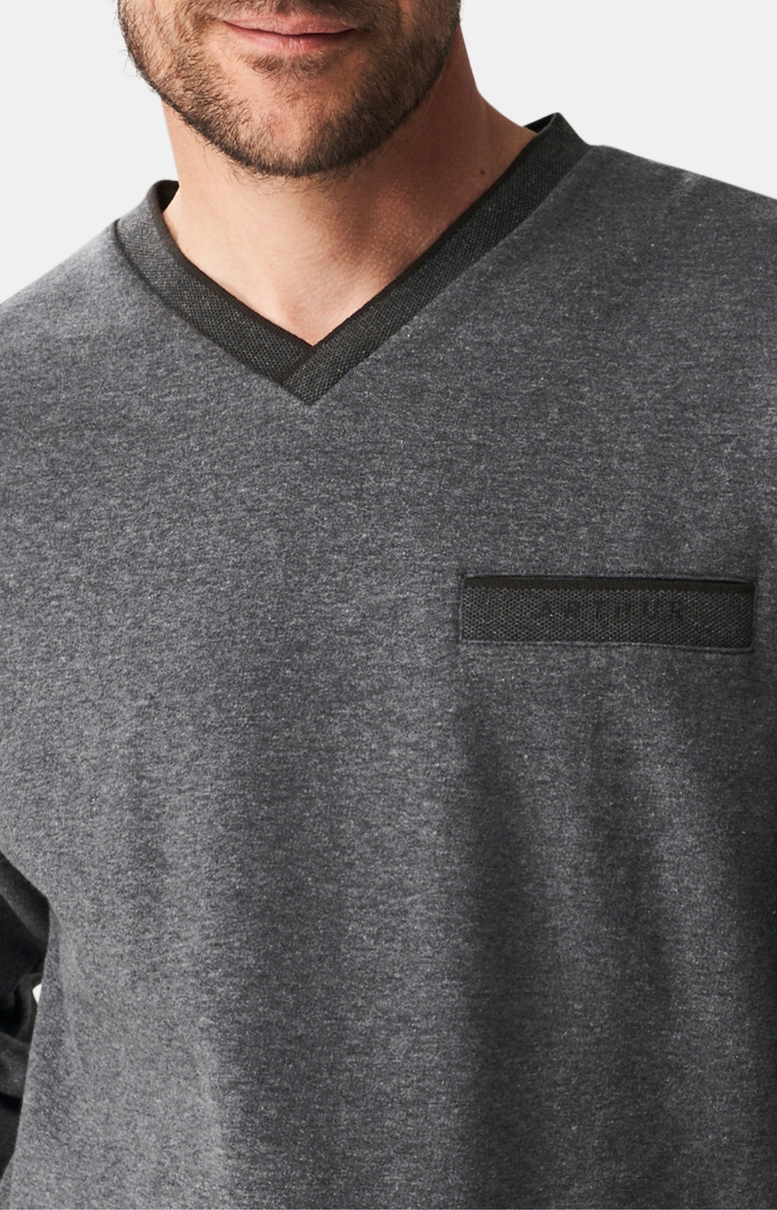 Pyjama long Femme Coton Gris 2