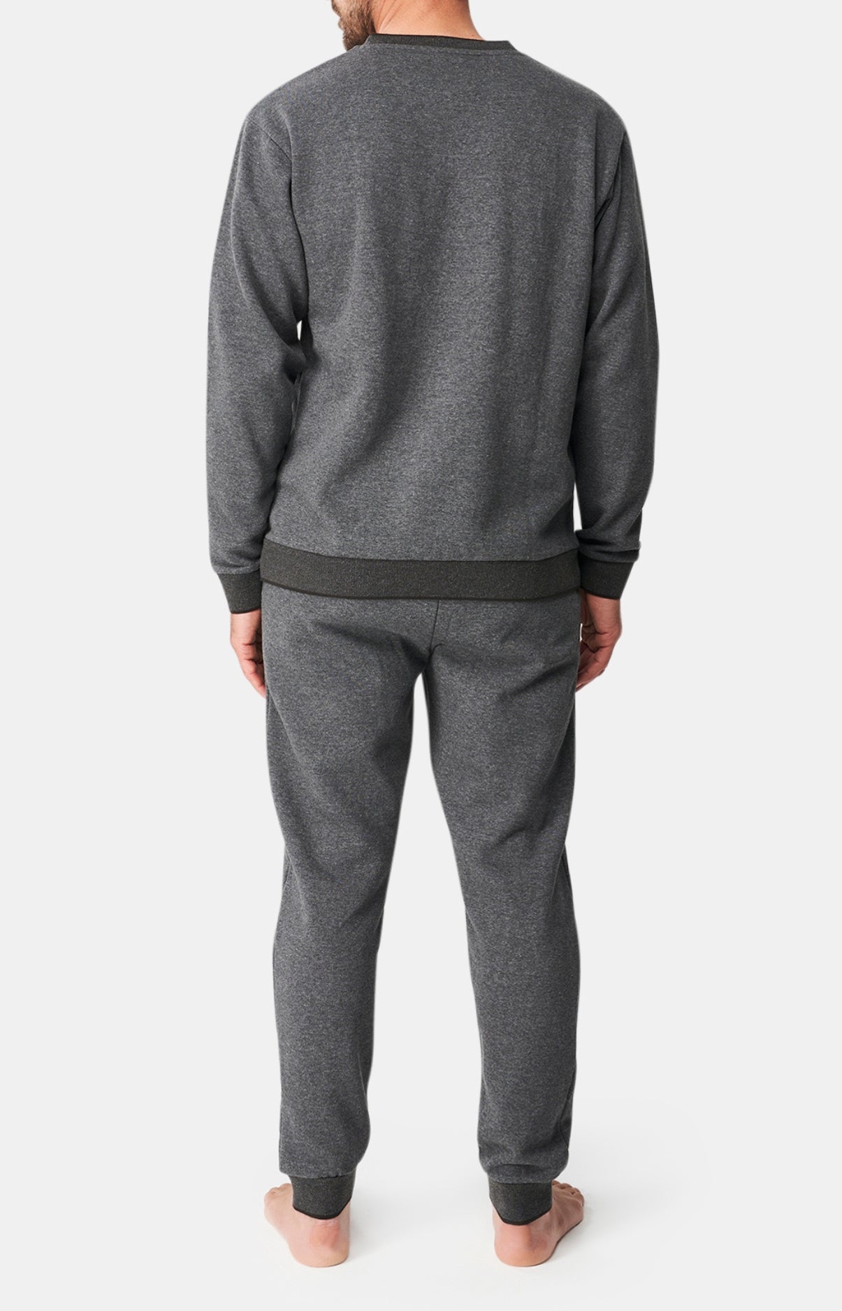 Pyjama long Femme Coton Gris 5