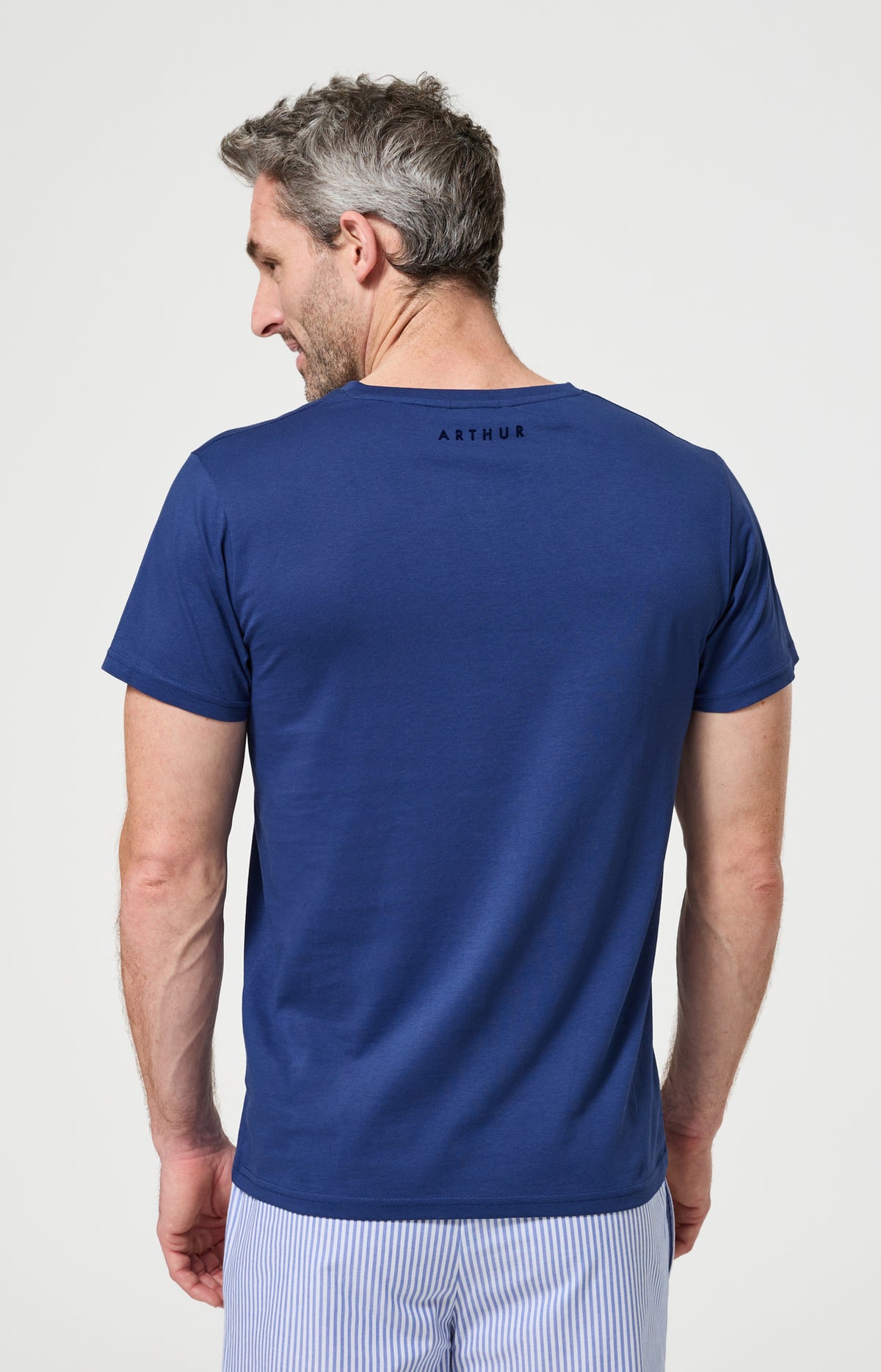 Haut Homme Marin Manches courtes Couleur MARINE 6