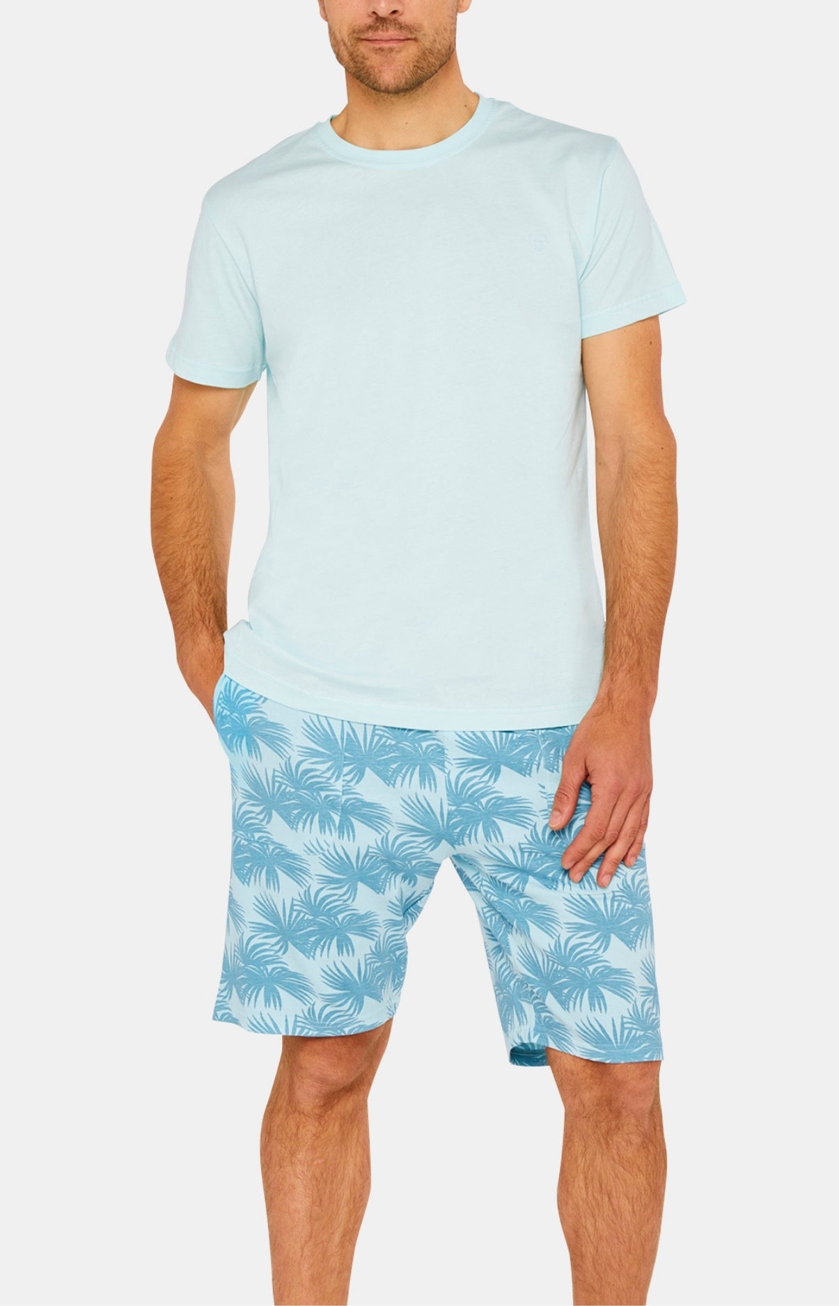 Tee-shirt Homme manches courtes Coton Bleu 10