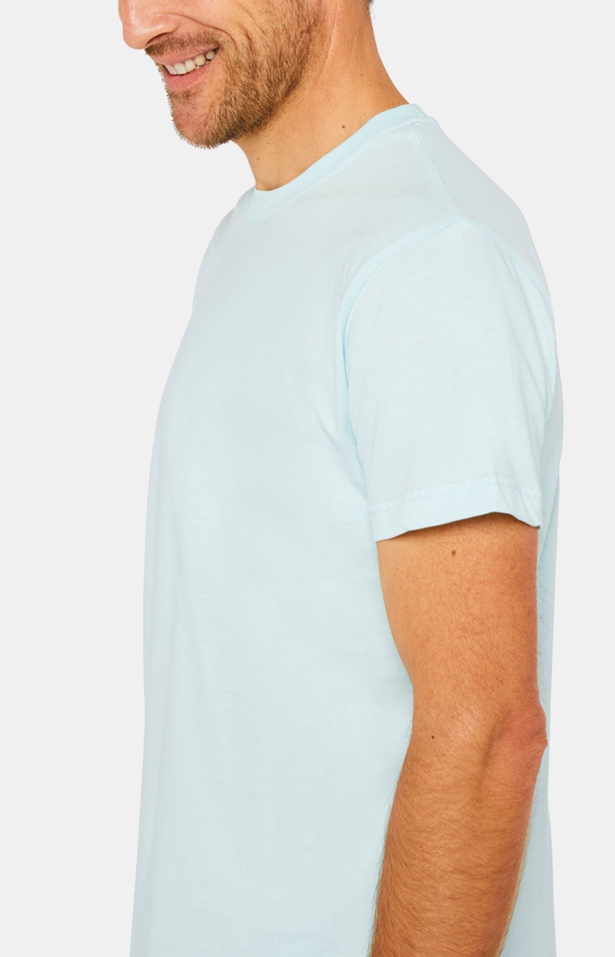 Tee-shirt Homme manches courtes Coton Bleu 11