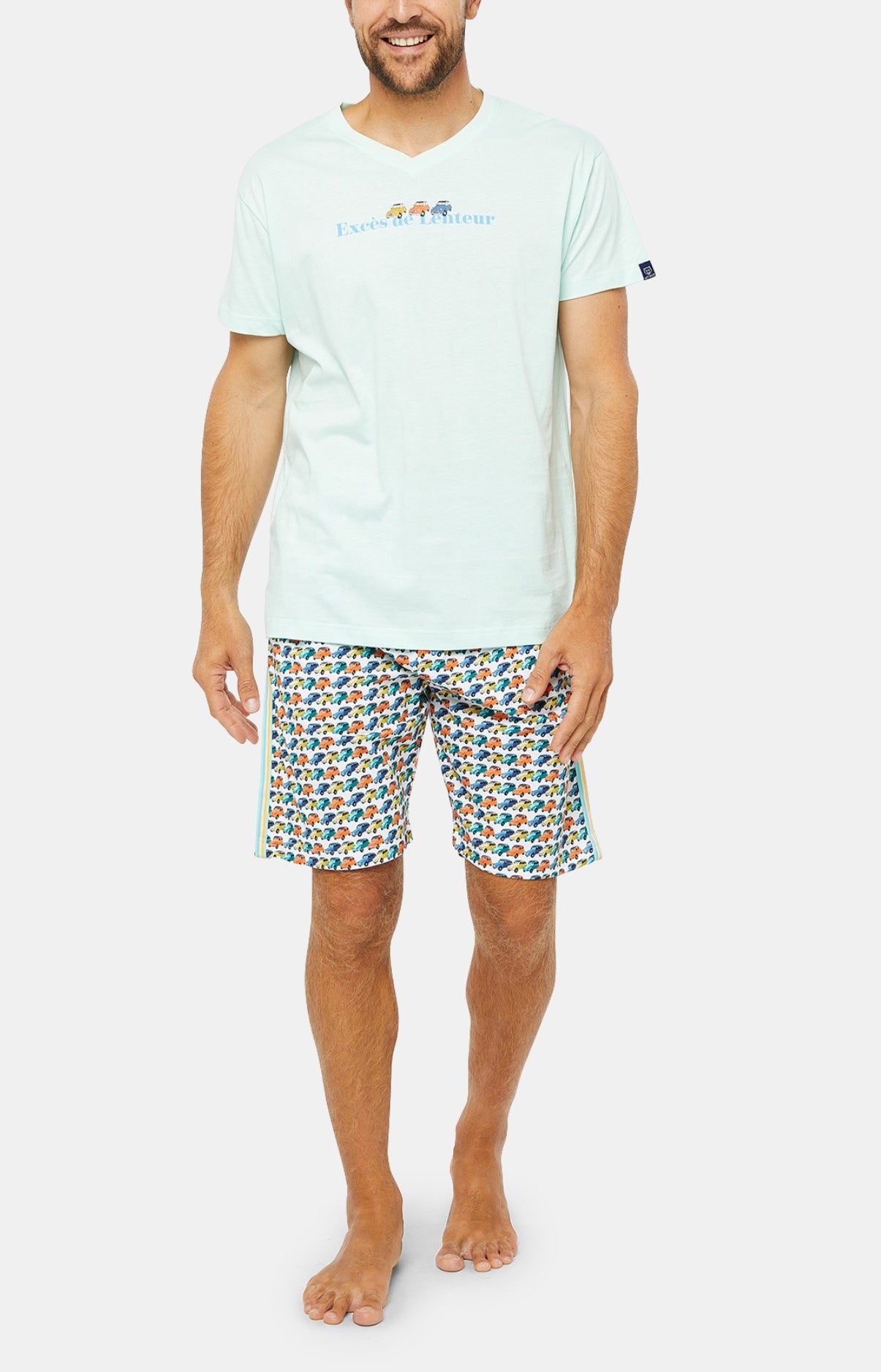 Pyjashort Homme 2CV Multicolore 11