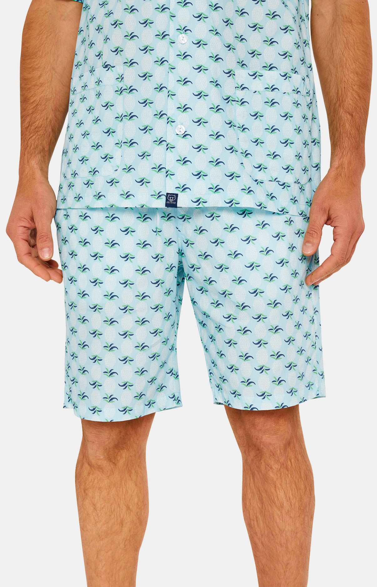 Pyjama court boutonné - Ananas 5
