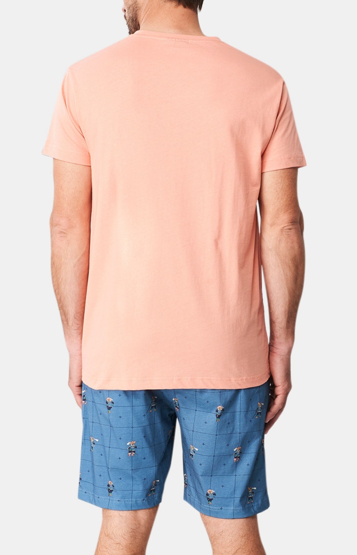 Pyjashort Homme Teddy Mou(r)squetaire Bleu 5