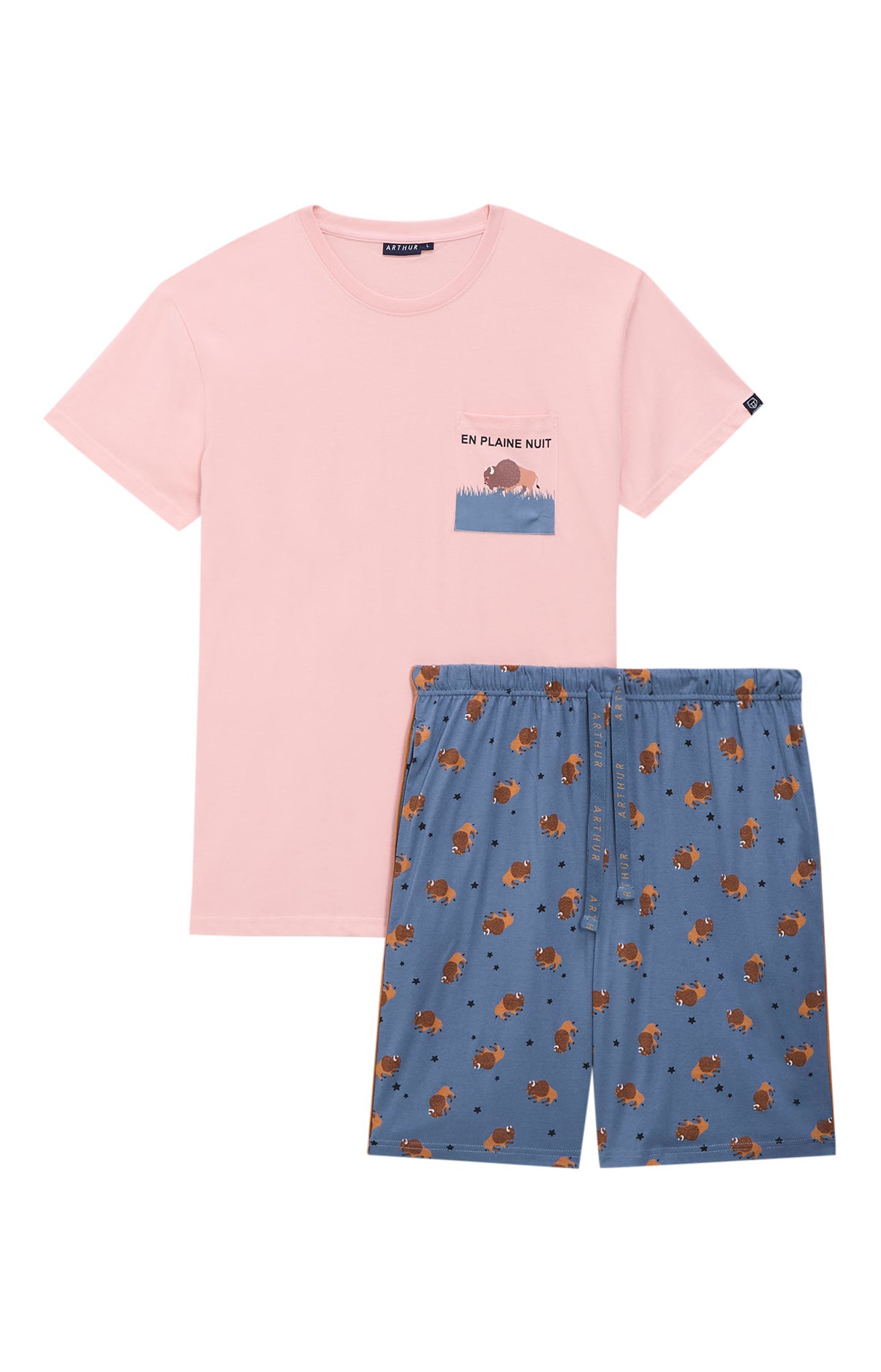 Pyjamas Homme En Plaine nuit ARDOISE 3