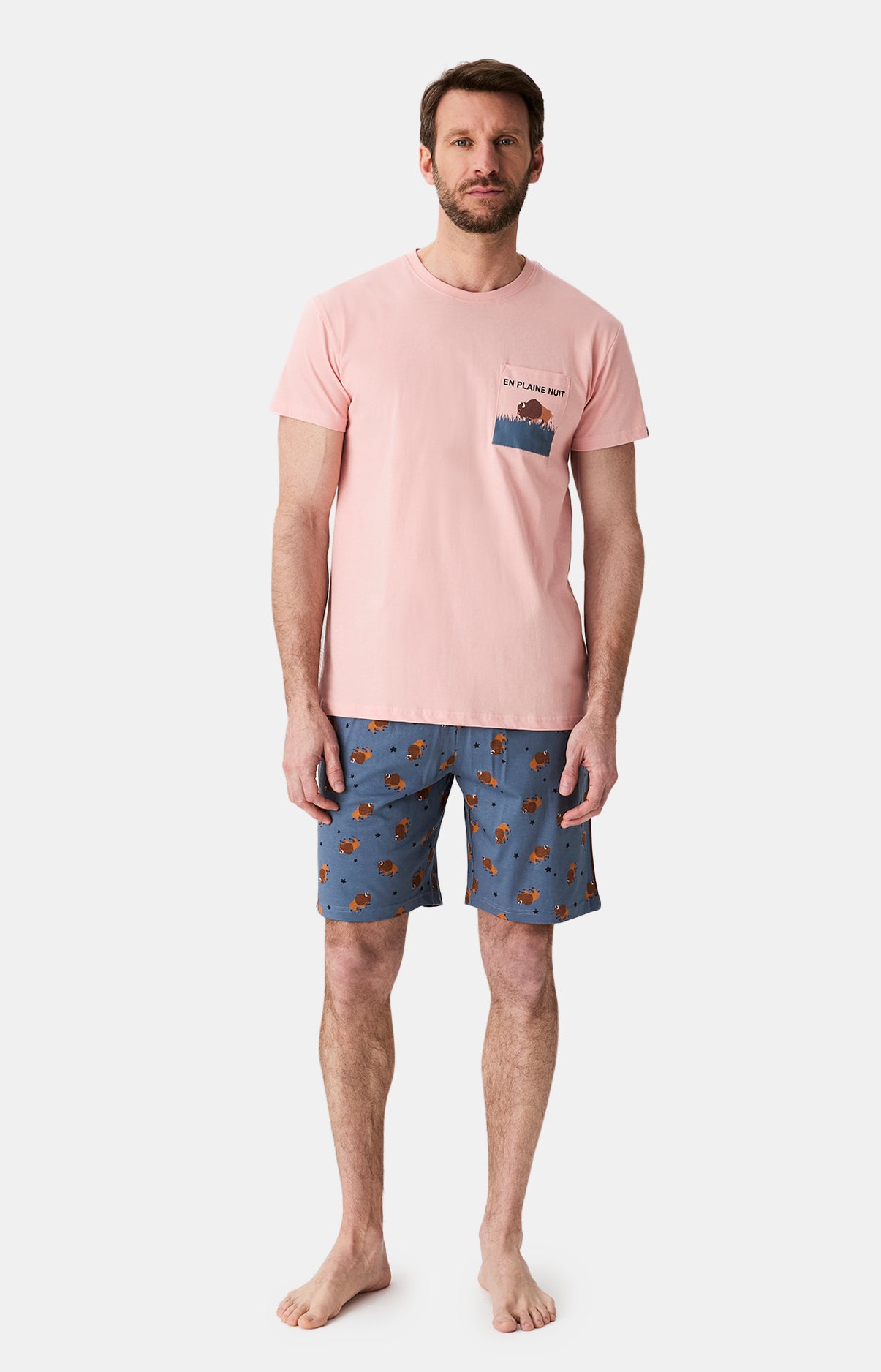 Pyjamas Homme En Plaine nuit ARDOISE 1