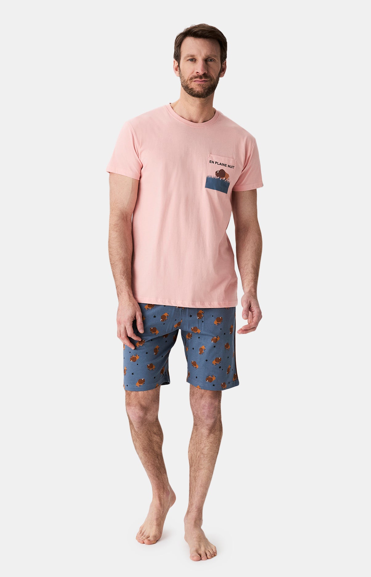 Pyjamas Homme En Plaine nuit ARDOISE 4