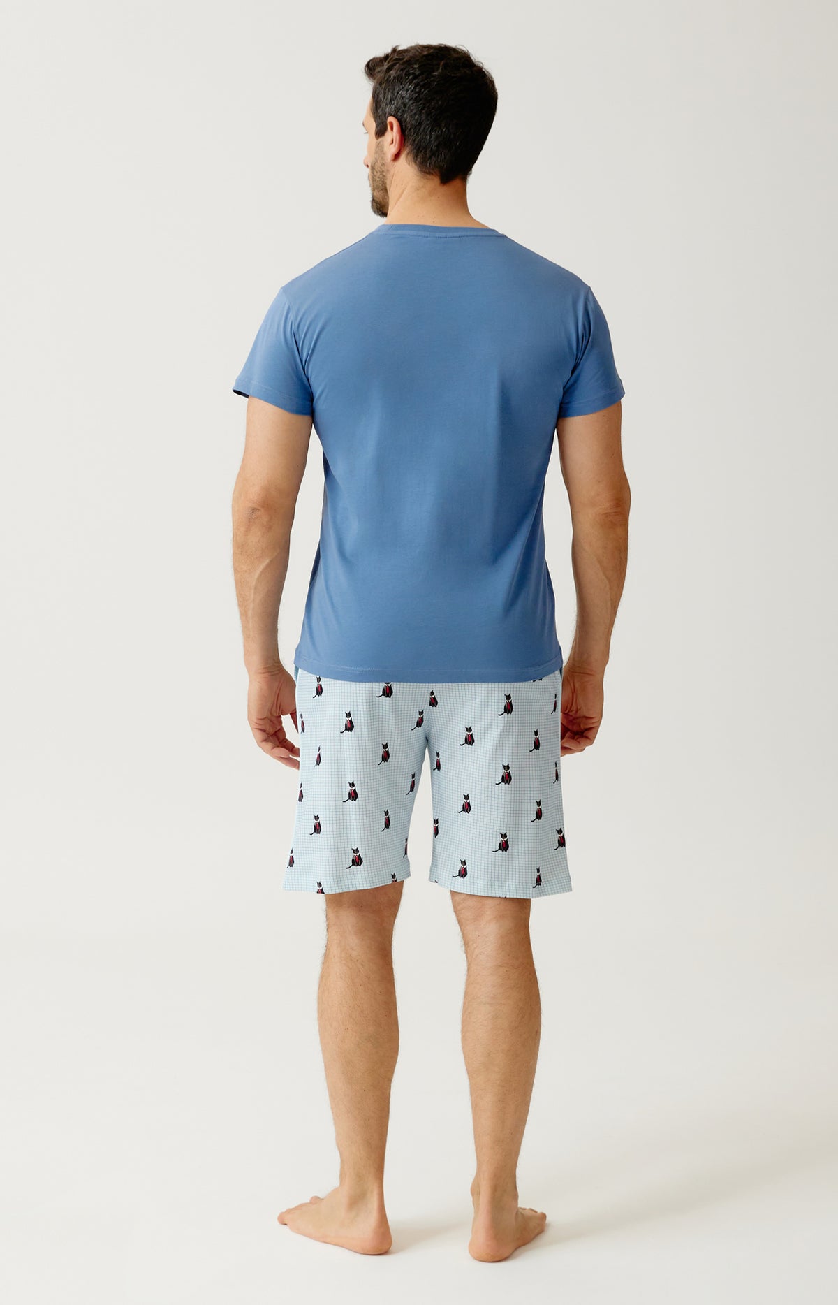 Pyjashort en jersey de coton léger - Cat sup