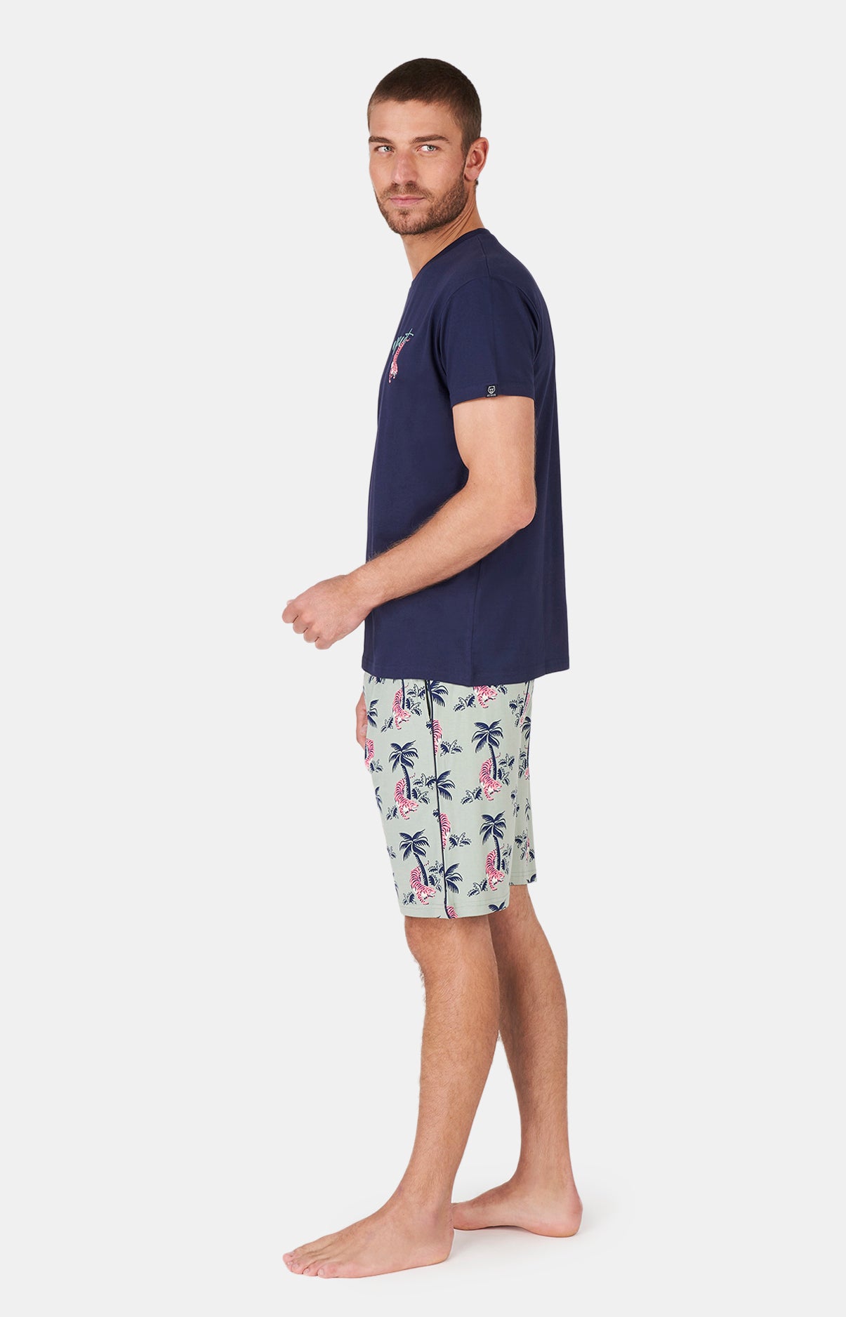Pyjashort Homme Fauve qui Peut Vert 10