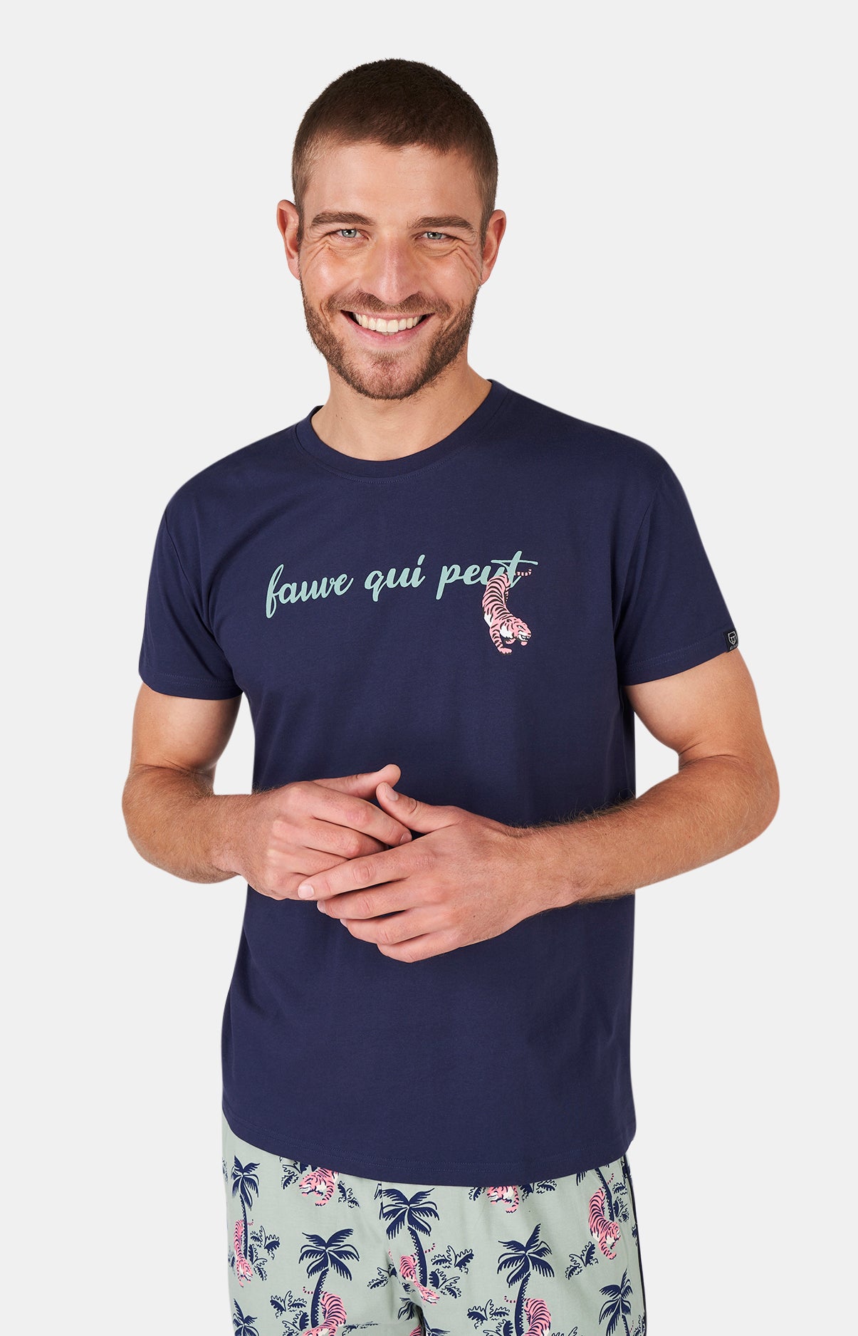 Pyjashort Homme Fauve qui Peut Vert 8