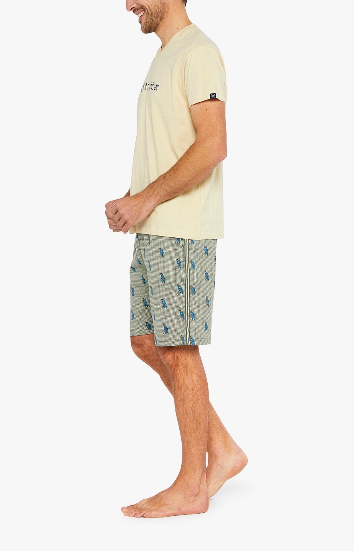 Pyjashort Homme Night Clubber Vert 2