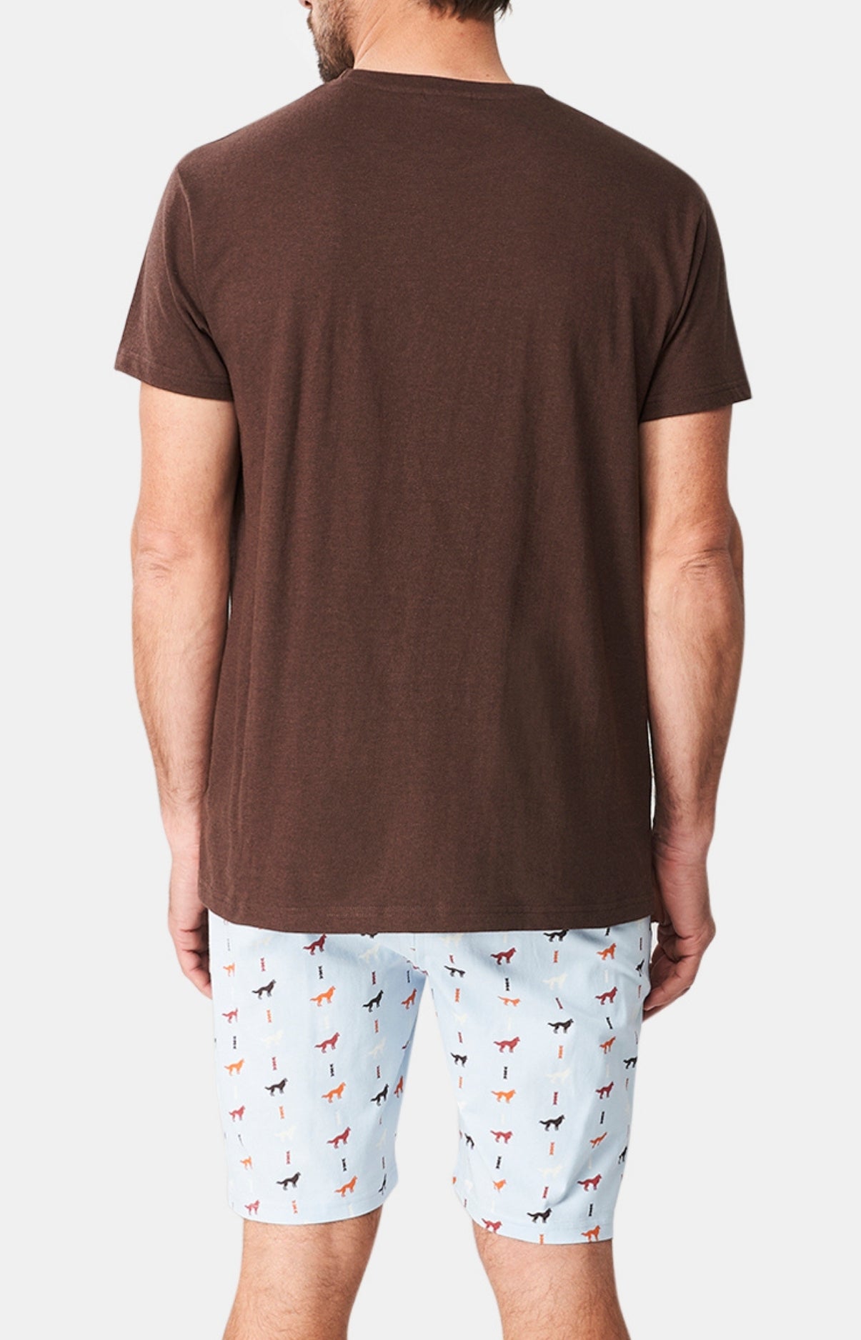 Pyjashort Homme Jeune loup Bleu 5