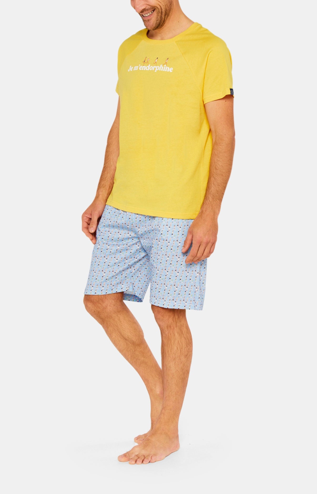 Pyjashort Homme Marathon Bleu 2