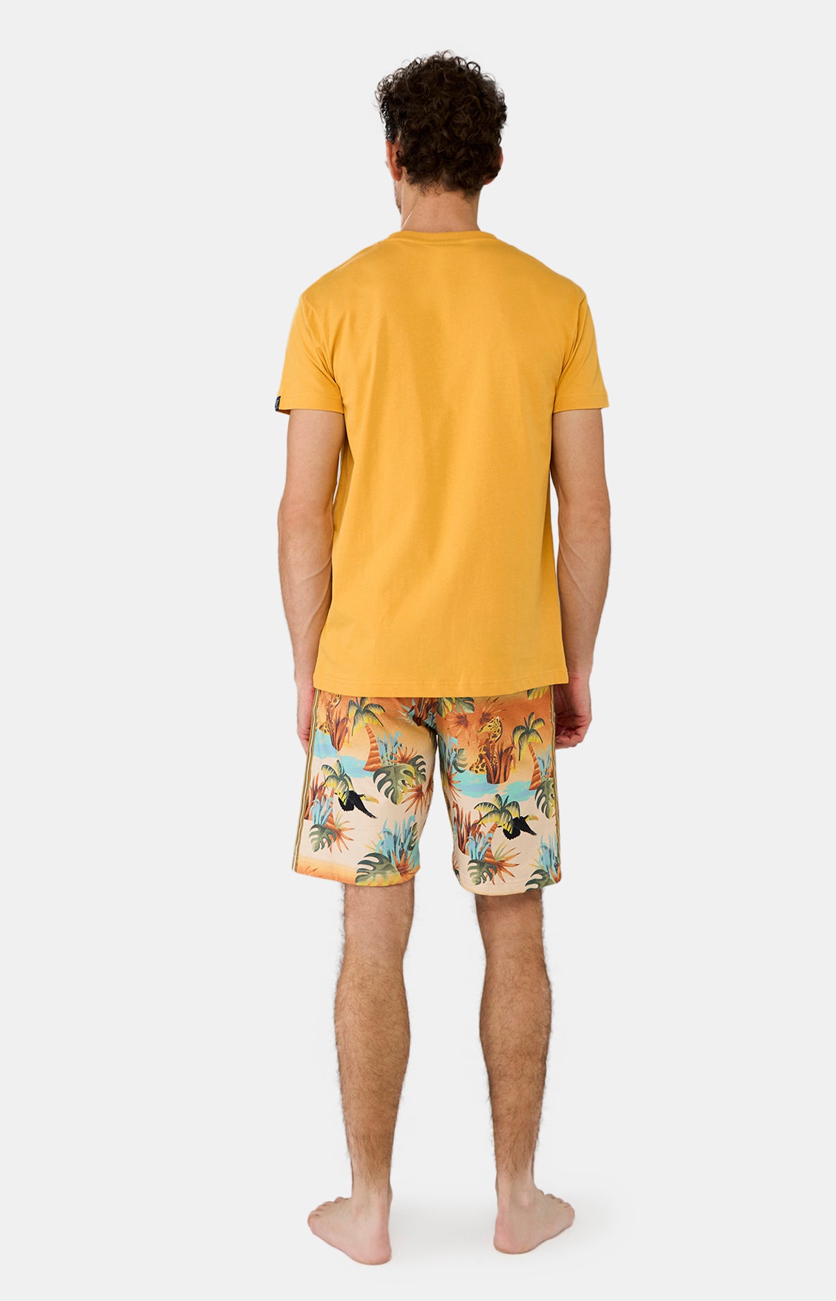 Pyjashort Homme Oasif Jaune et Multicolore 6