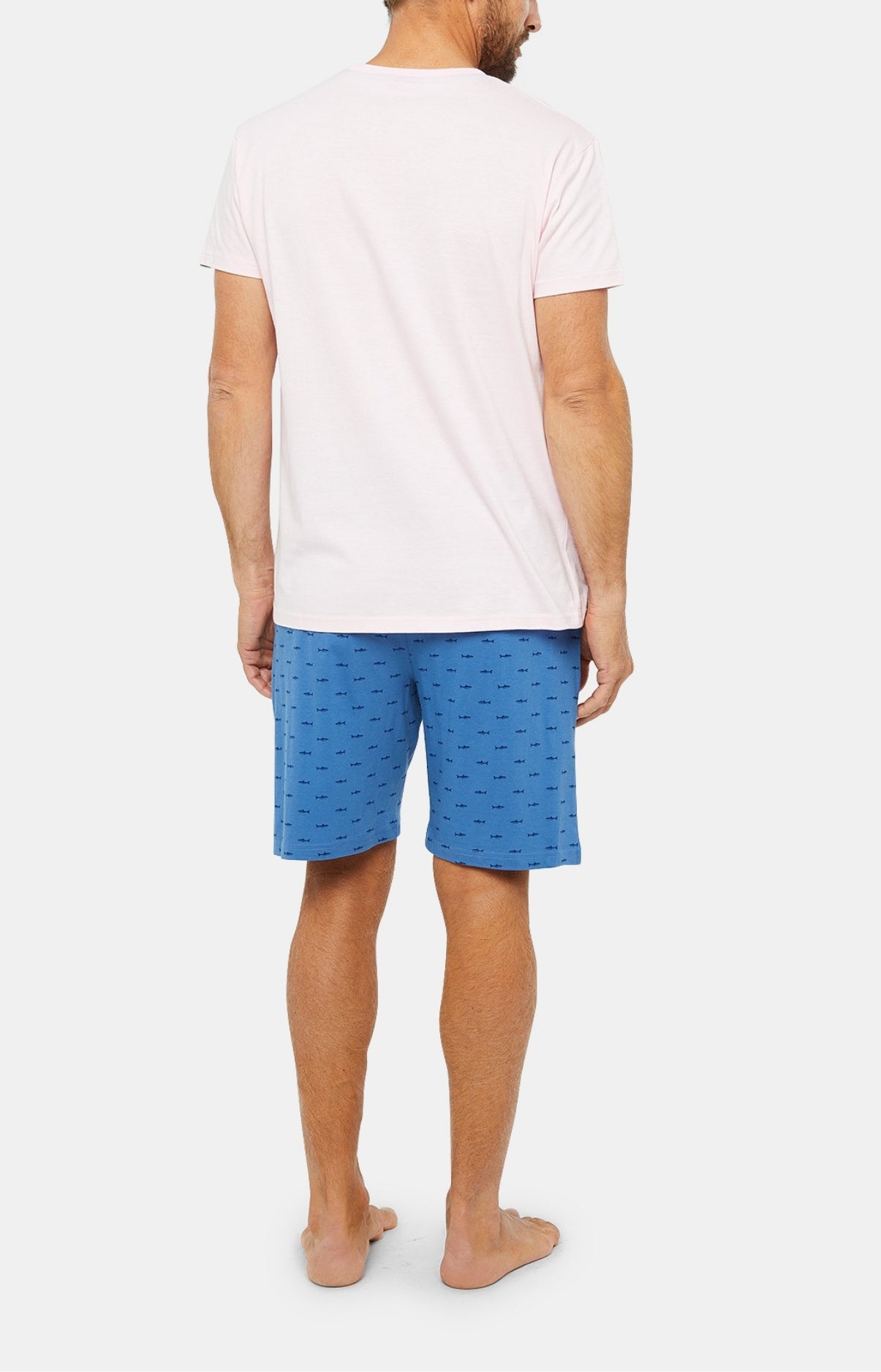 Pyjashort Homme Requin Bleu 4