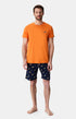 Pyjashort Homme Sneakers Orange 1