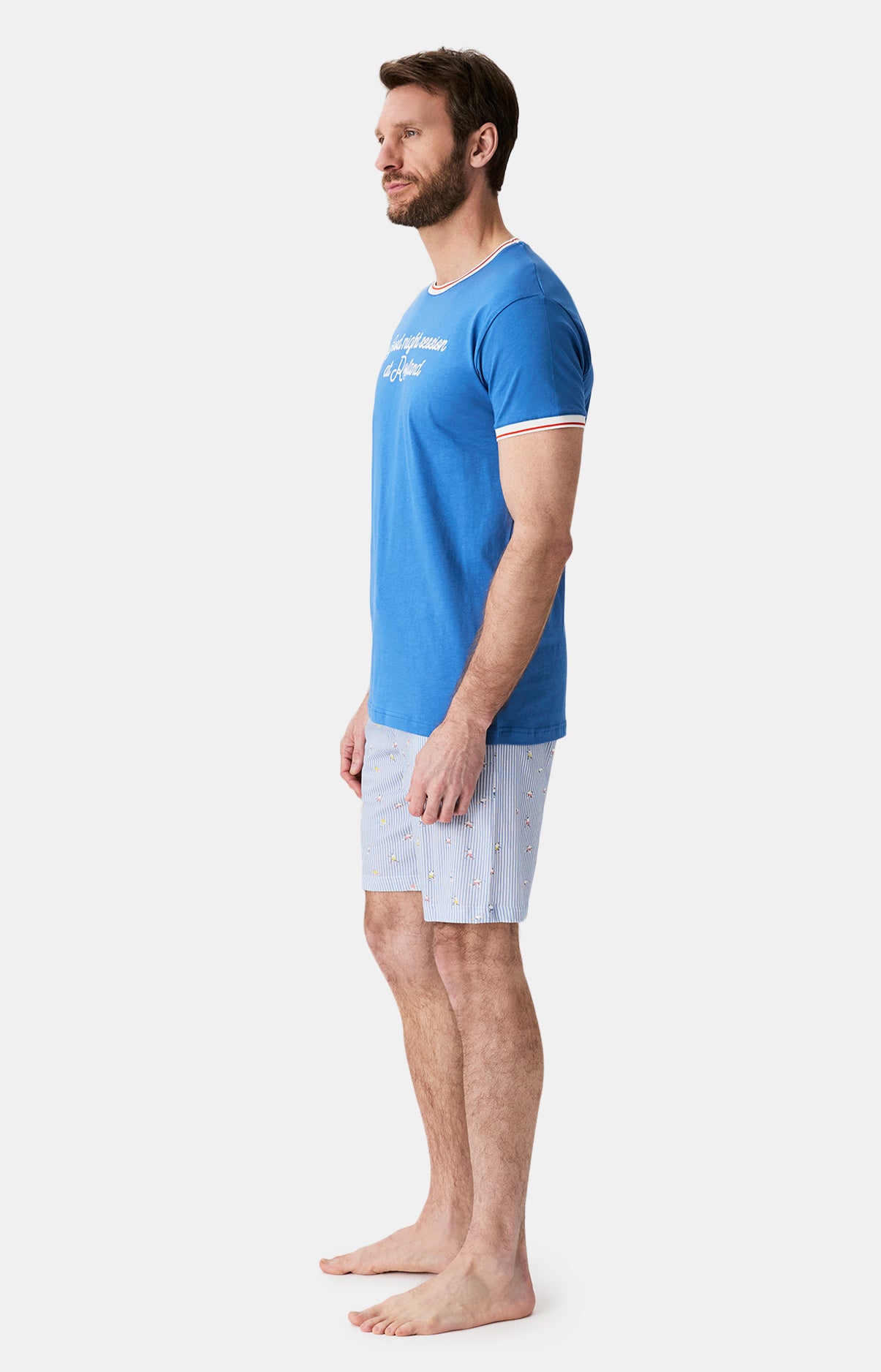 Pyjashort Roland Garros Bleu Homme 6