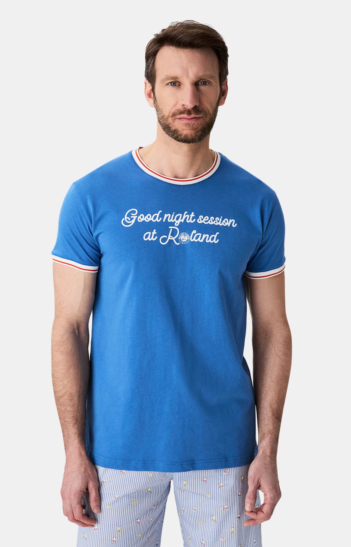 Pyjashort Roland Garros Bleu Homme 2