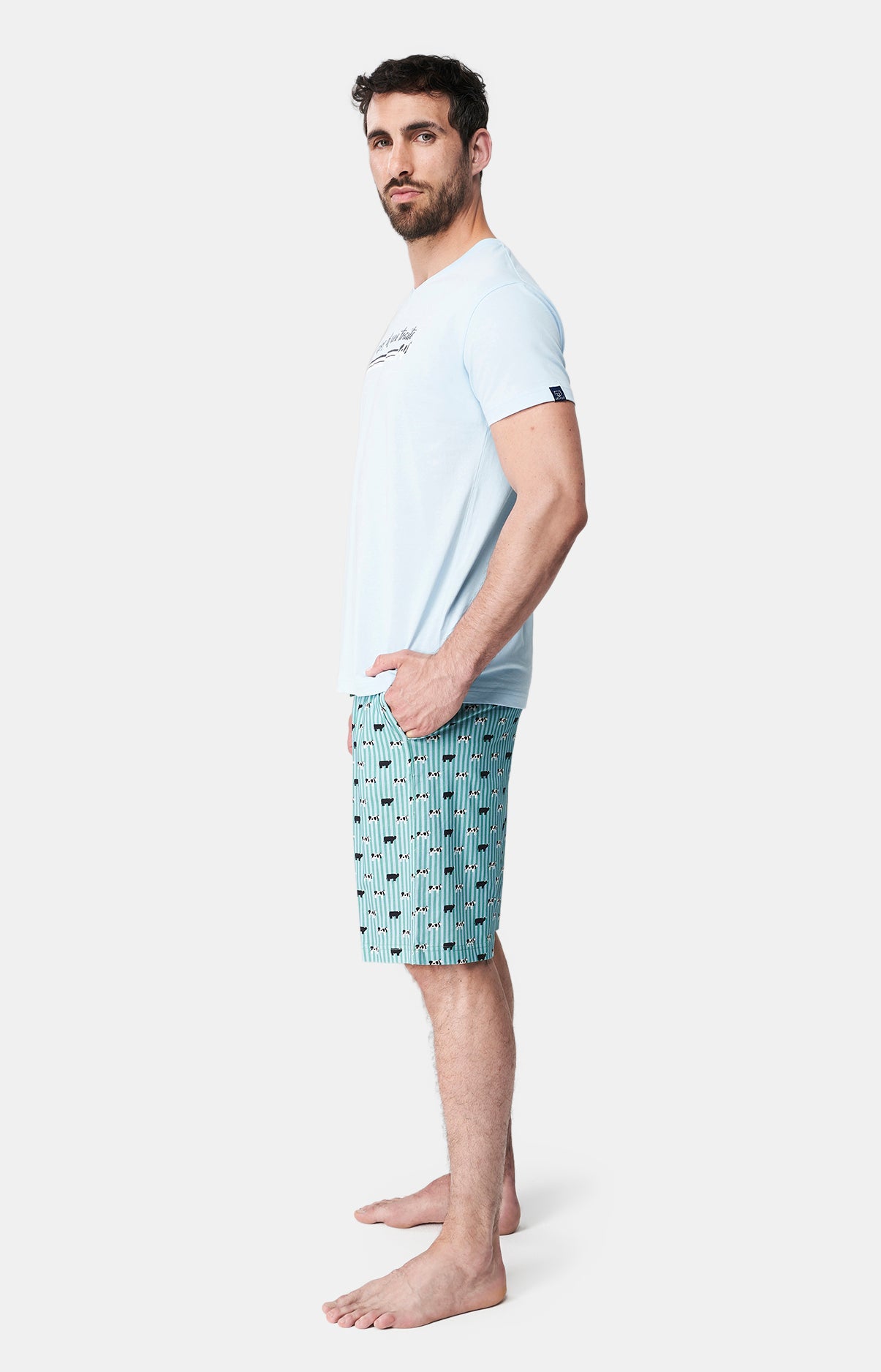 Pyjashort Homme Meeuuh Vert 5