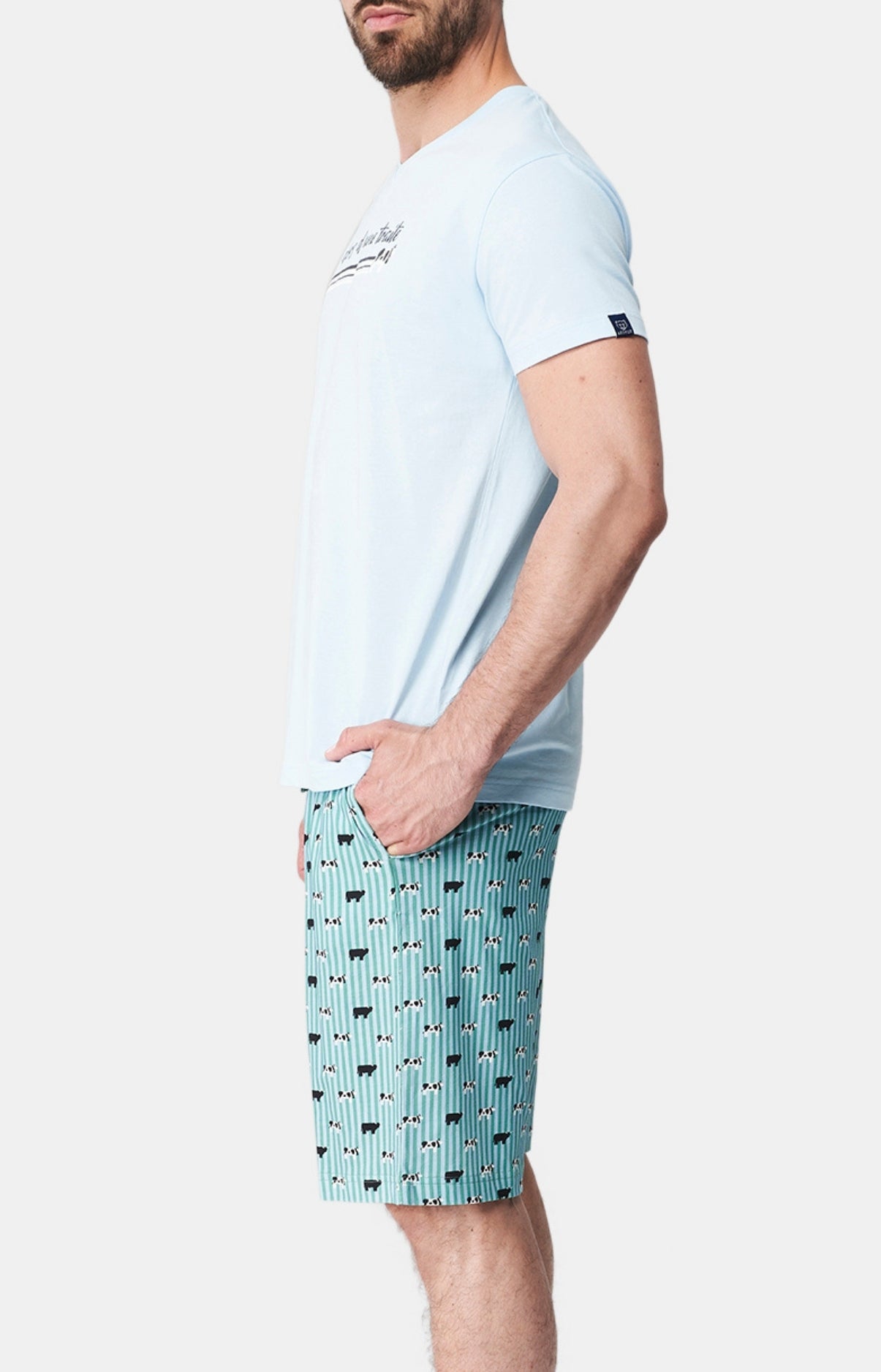 Pyjashort Homme Meeuuh Vert 5