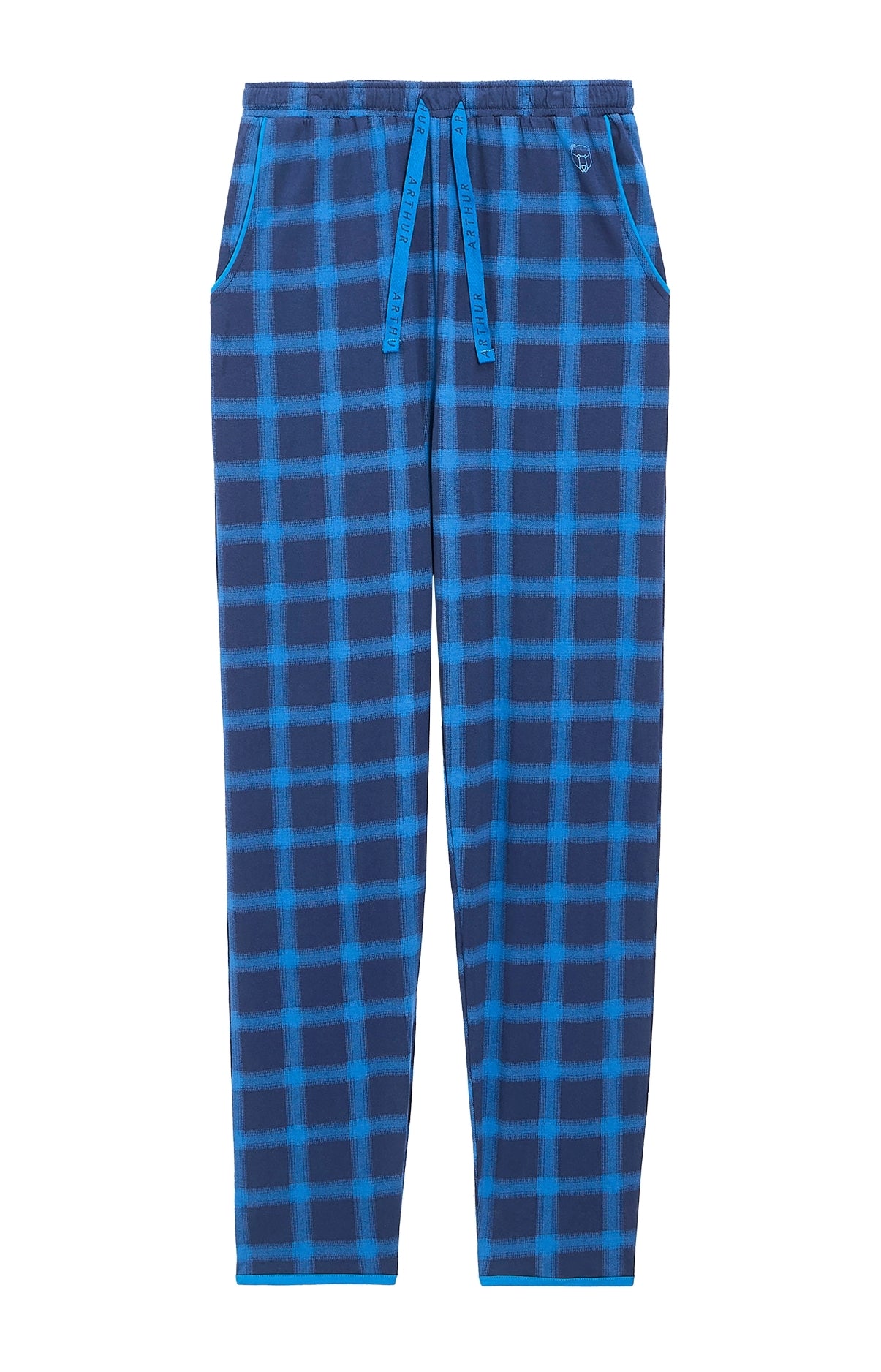 Pantalon Homme Carreaux Marine 3