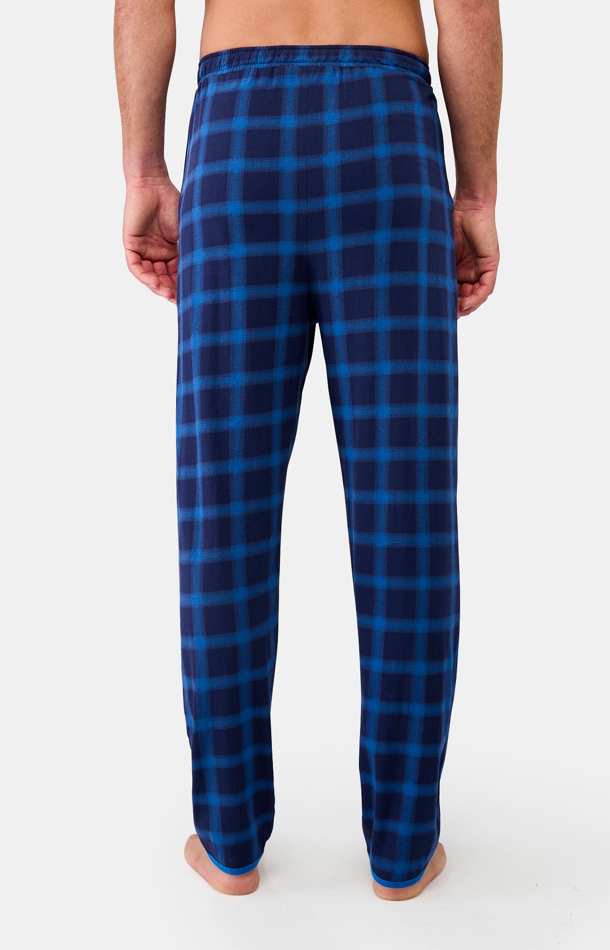 Pantalon Homme Carreaux Marine 4