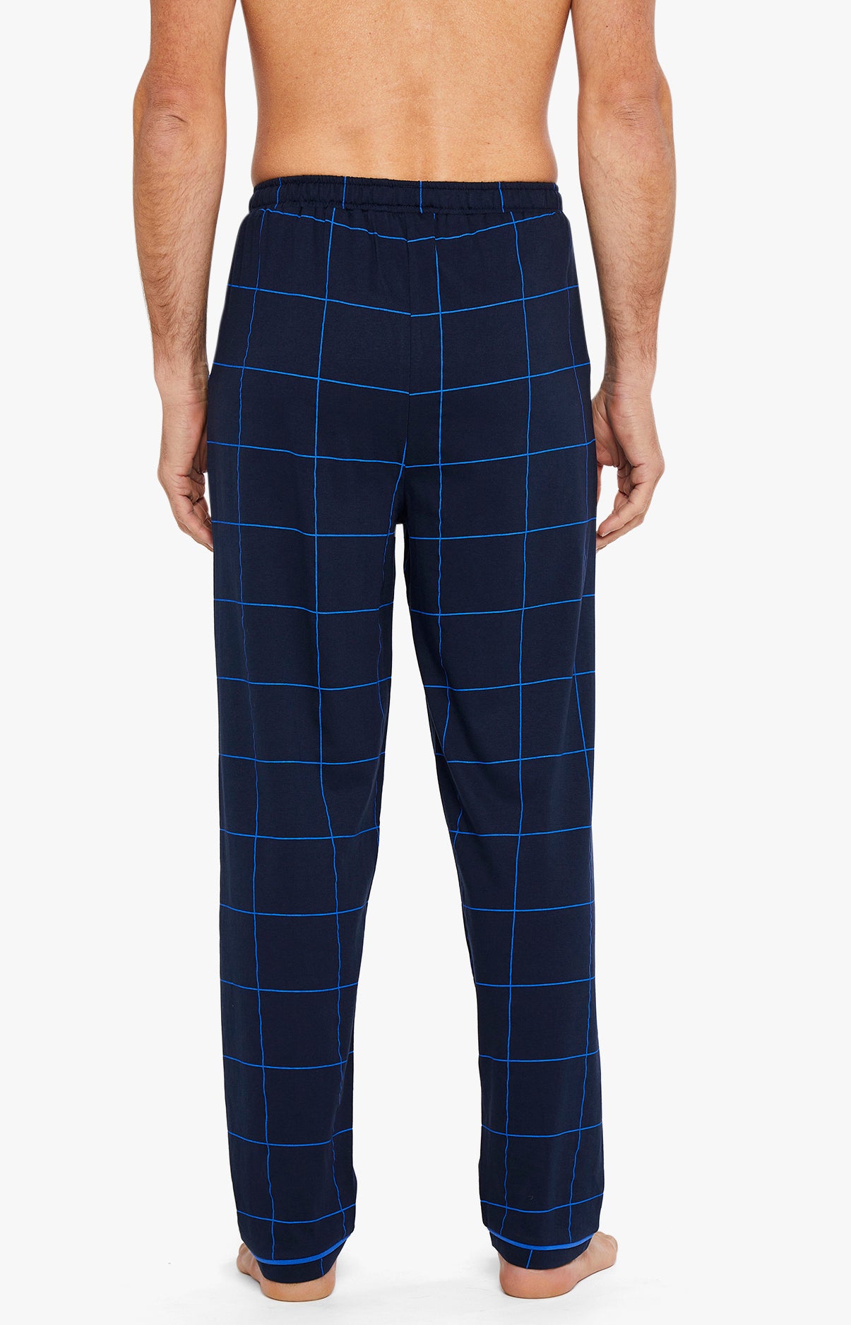 Pantalon Homme Carreaux Marine 6