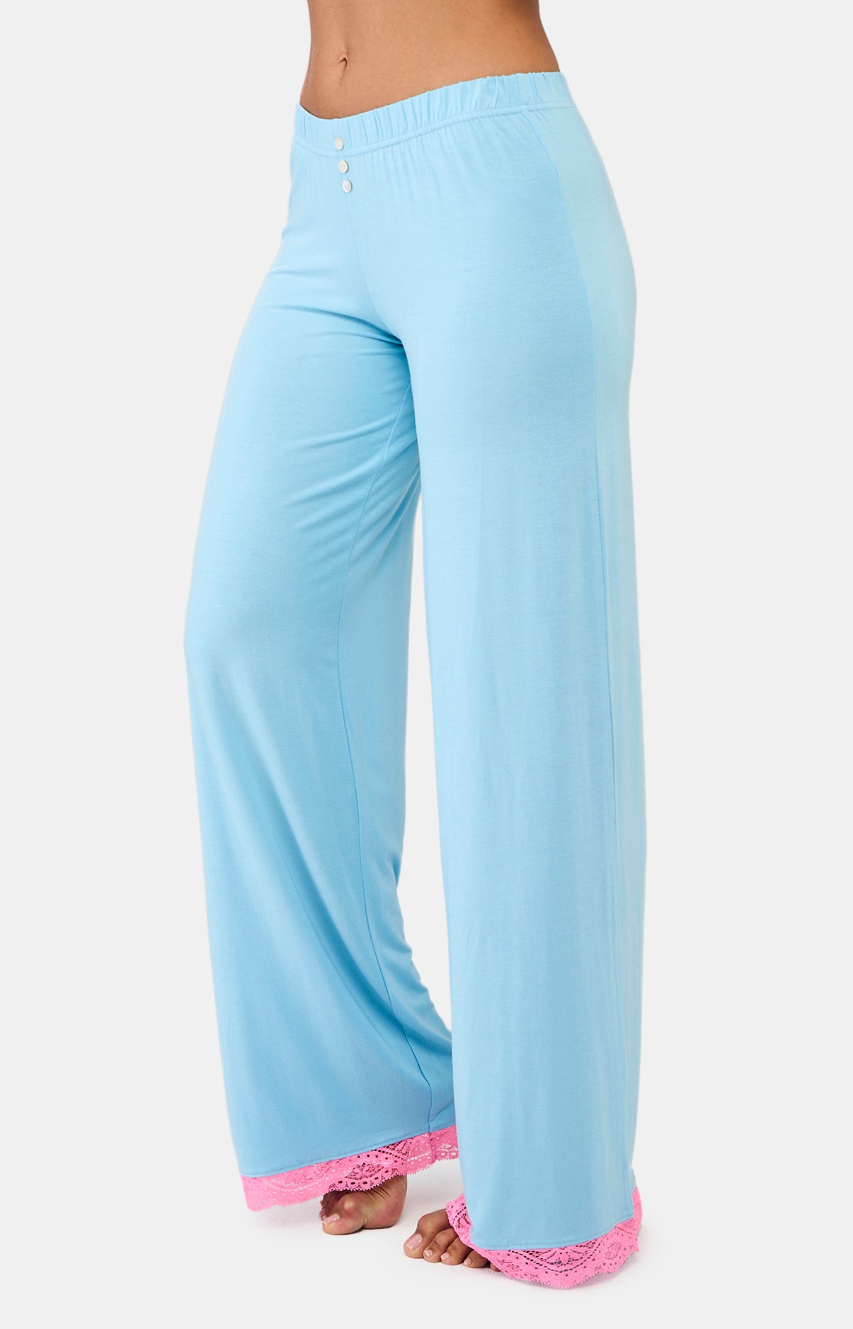 Pantalon Femme Turquoise Bleu 5