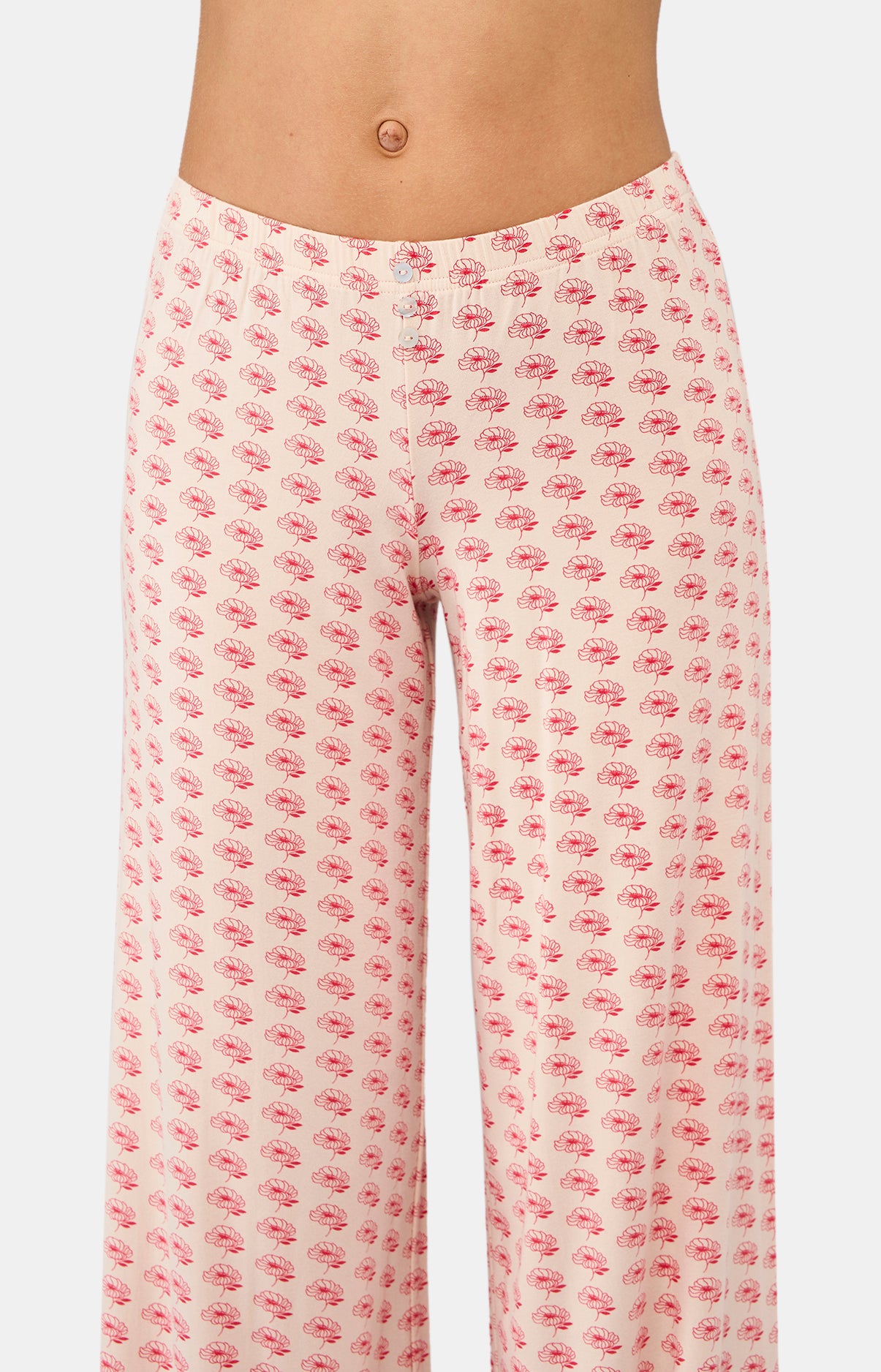 Pantalon Femme Fleur safi Rose 5