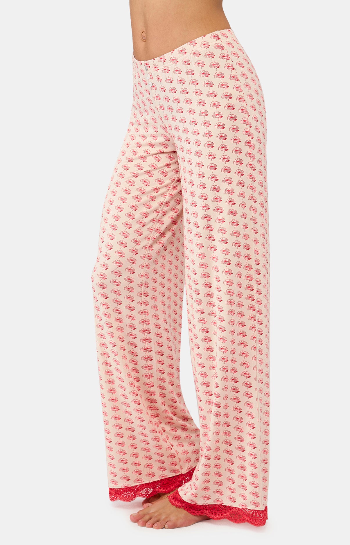 Pantalon Femme Fleur safi Rose 7